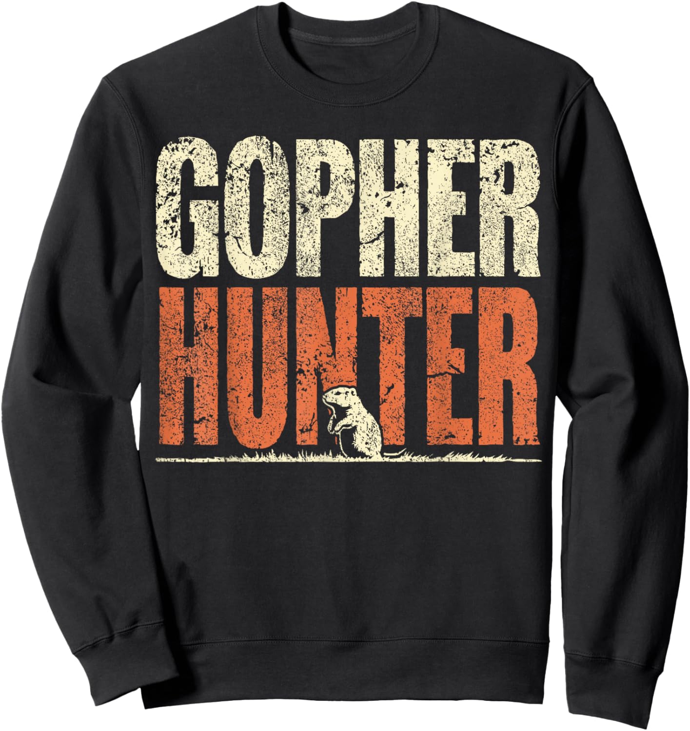 Gopher Hunter Gifts & GOPHER HUNTER -Adults Black Classic Fit Short Sleeve Sweatshirt - Sweatshirt | Black