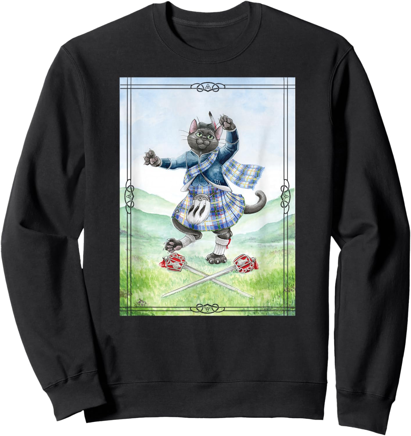 Veggie Dances the Ghillie Callum Sweatshirt - Sweatshirt | Black
