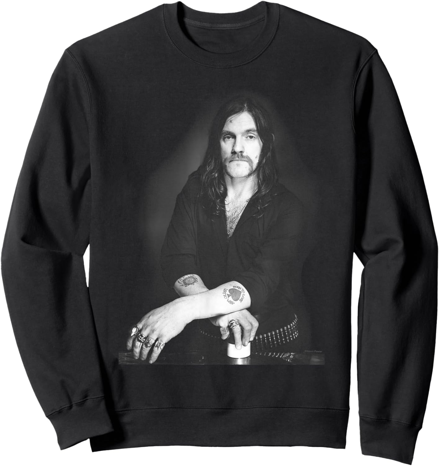 Motorhead Frontman Lemmy Kilmister By Simon Fowler Sweatshirt - Sweatshirt | Black
