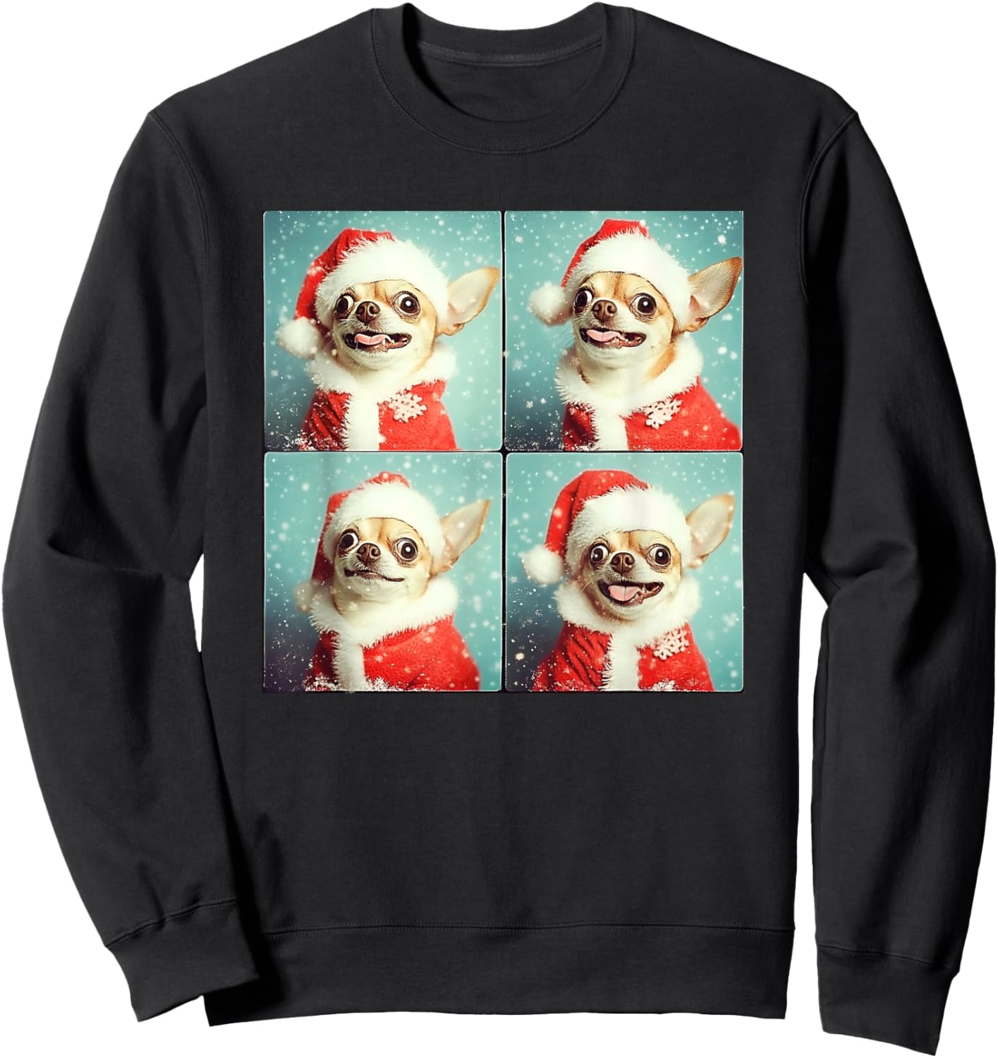Funny Chihuahua Christmas Sweatshirt - Sweatshirt | Black