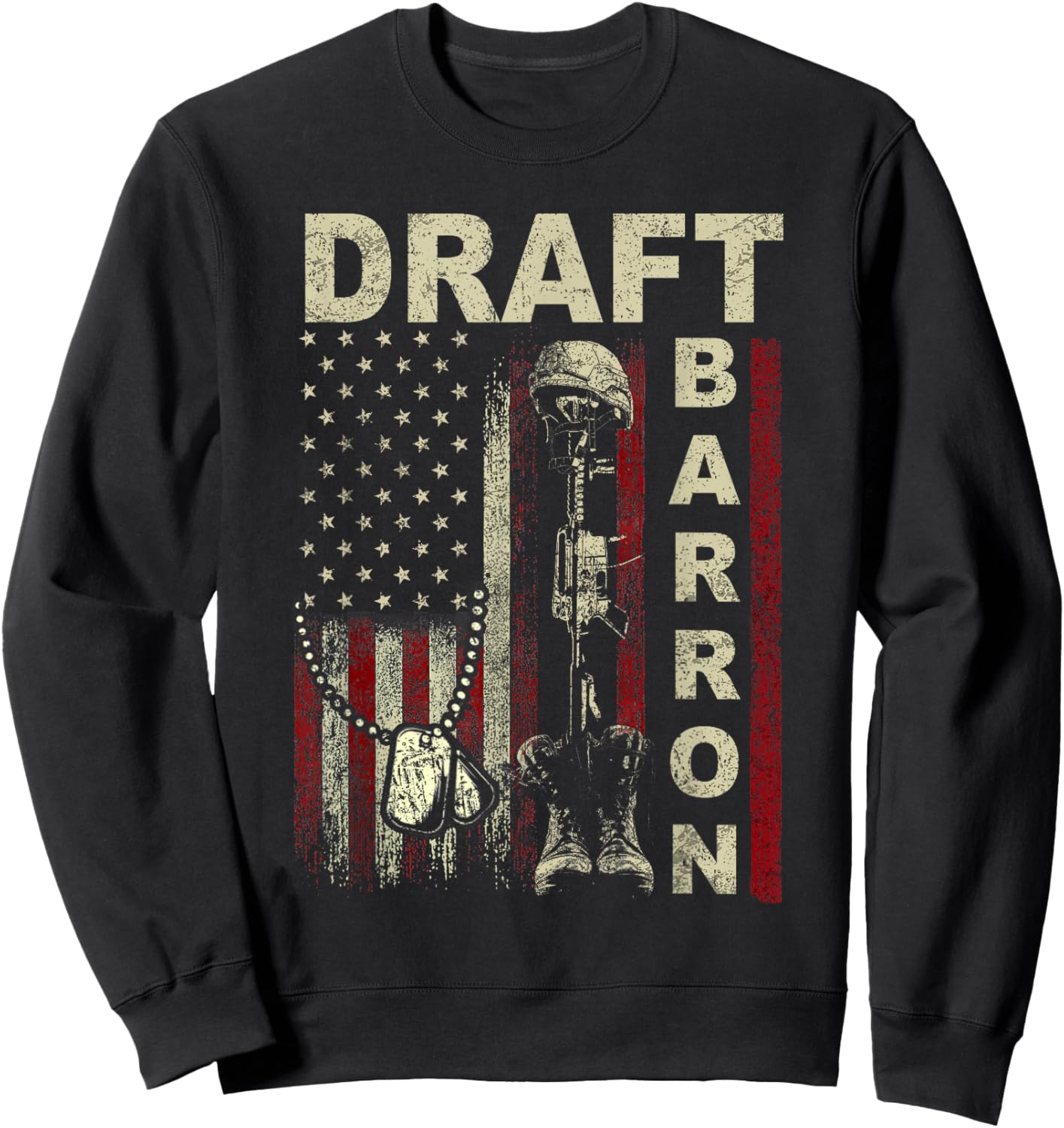 Draft Barron Shirt Vintage Send Barron T-Shirt - Sweatshirt | Black