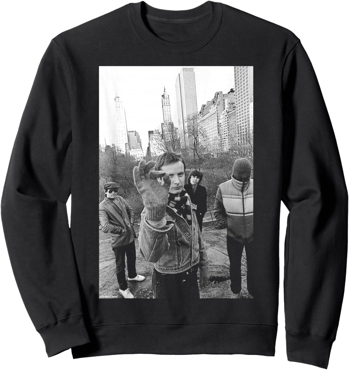XTC English Rock Band Photo By Virginia Turbett Sweatshirt - Sweatshirt | Black
