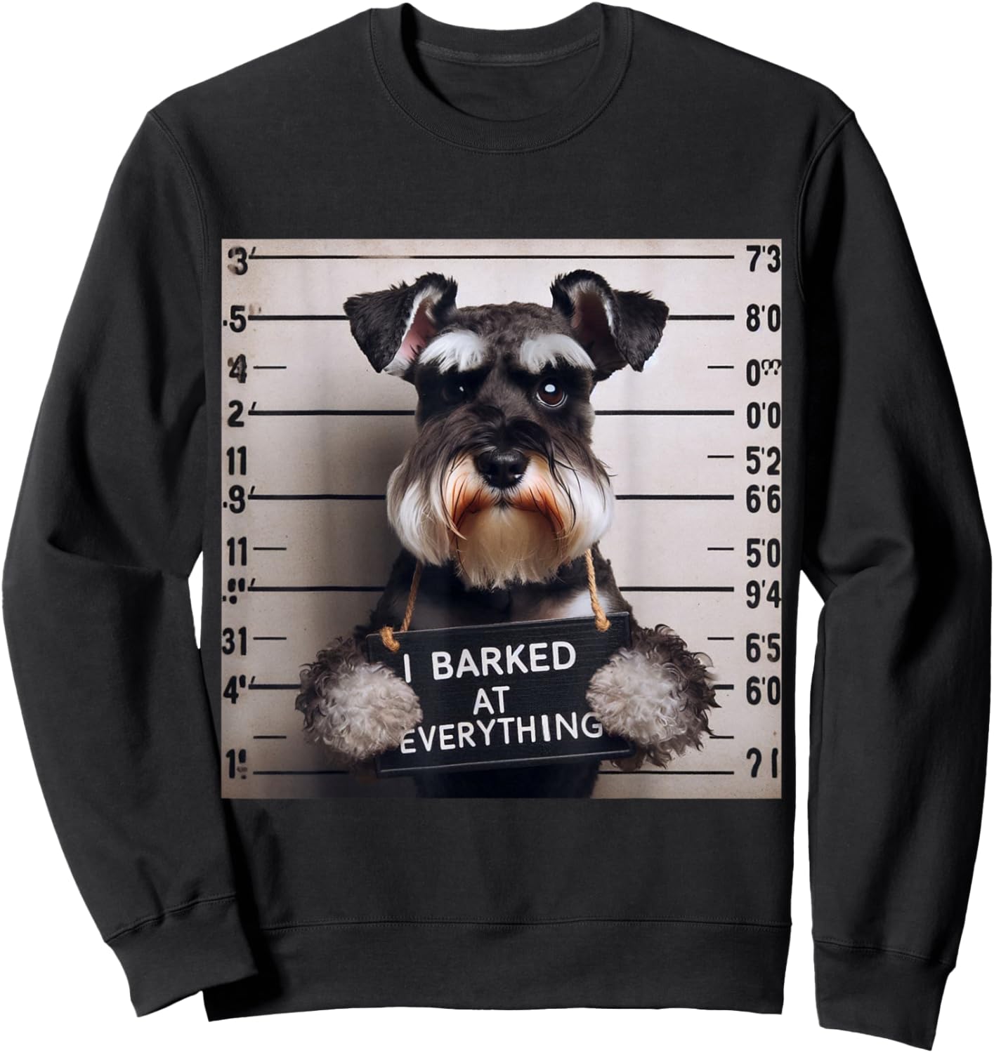 I Barked at Everything Miniature Schnauzer Men Women Kids Sweatshirt - Sweatshirt | Black