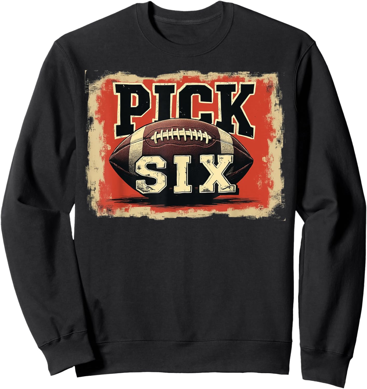 Pick Six Football Play - Savage Interception Design Sweatshirt - Sweatshirt | Black