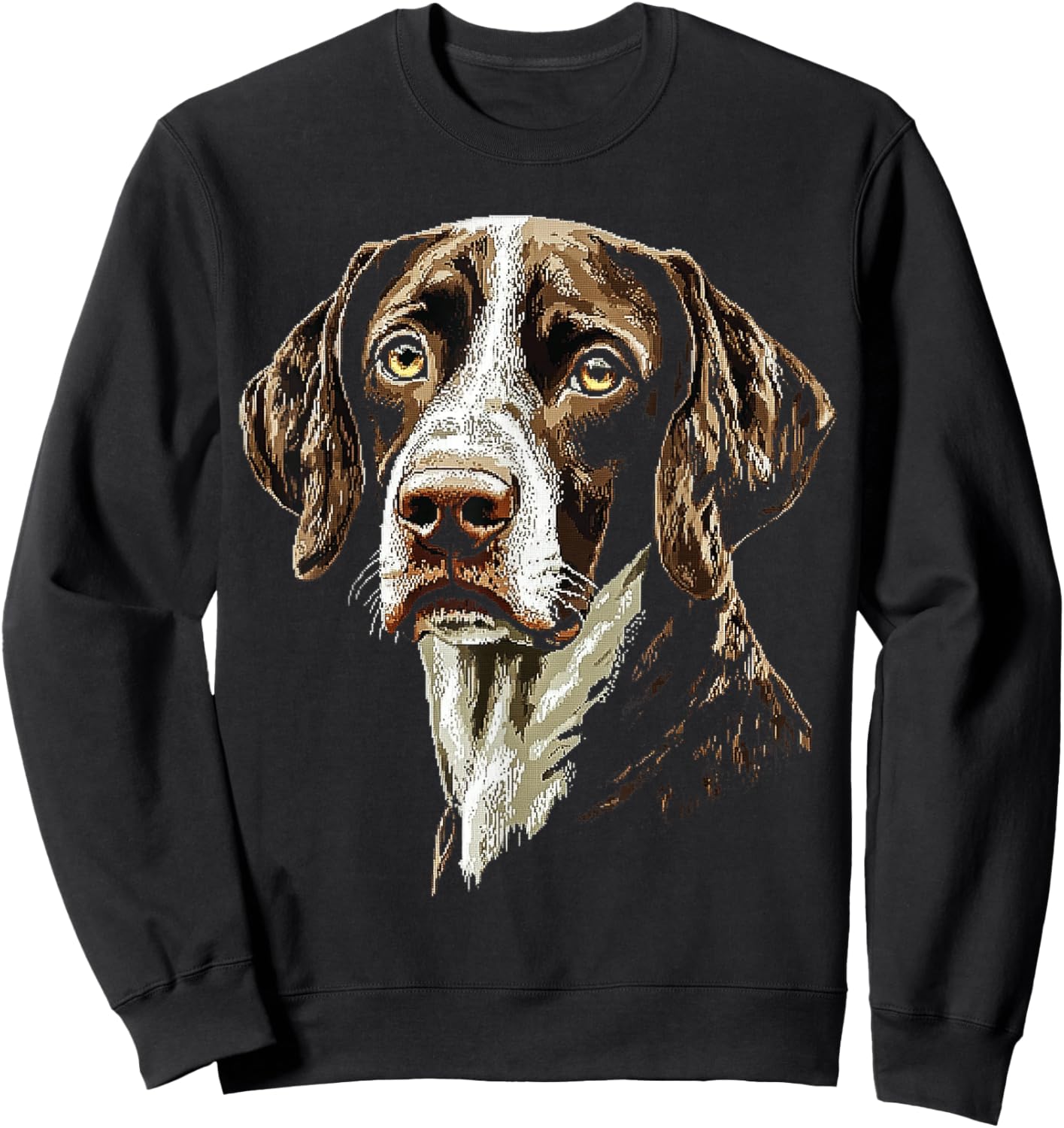 German Short Haired Pointer Dog Graphic Pet Art Sweatshirt - Sweatshirt | Black