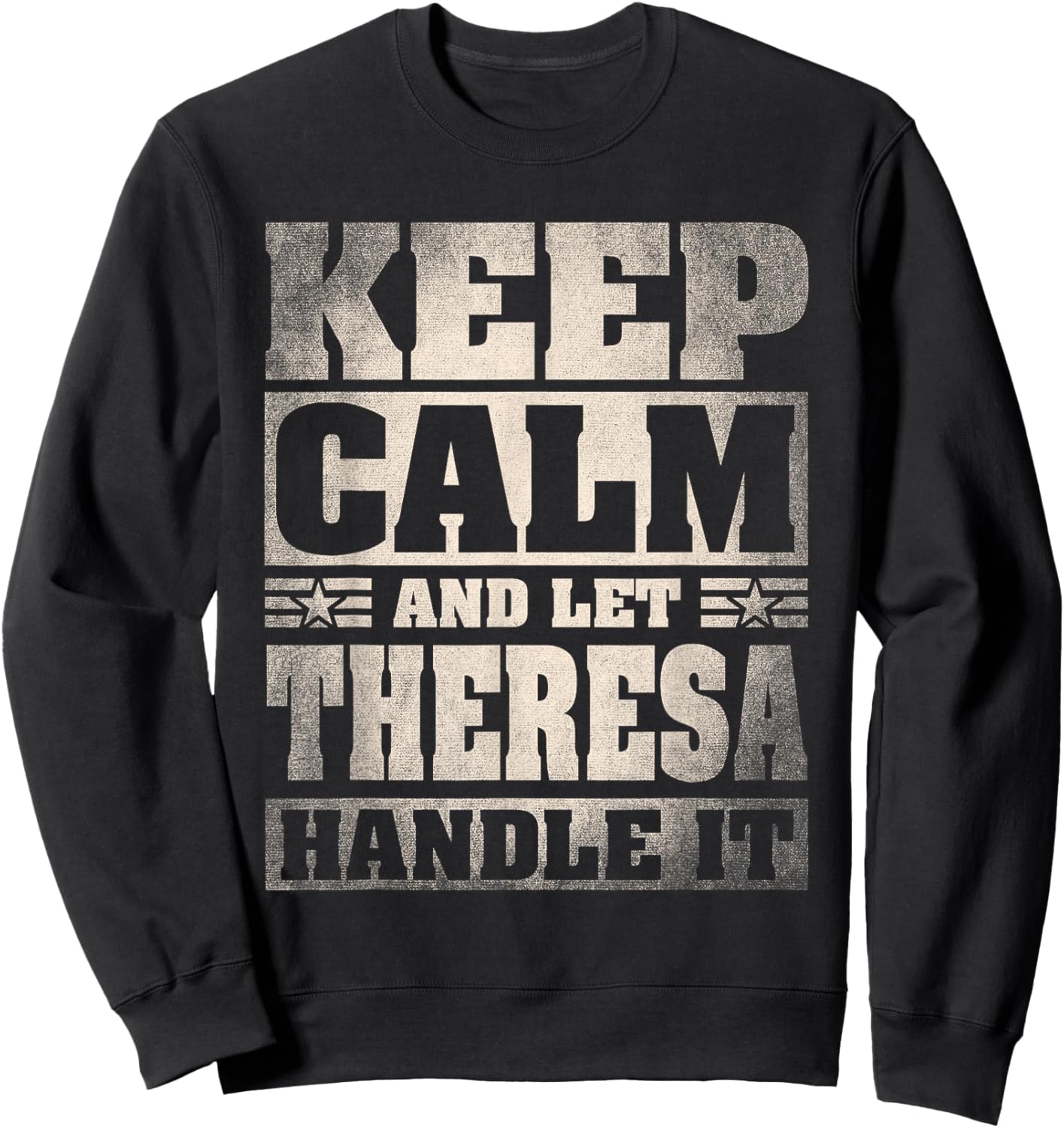 Theresa Name Shirt Personalized Theresa First Name Sweatshirt - Sweatshirt | Black