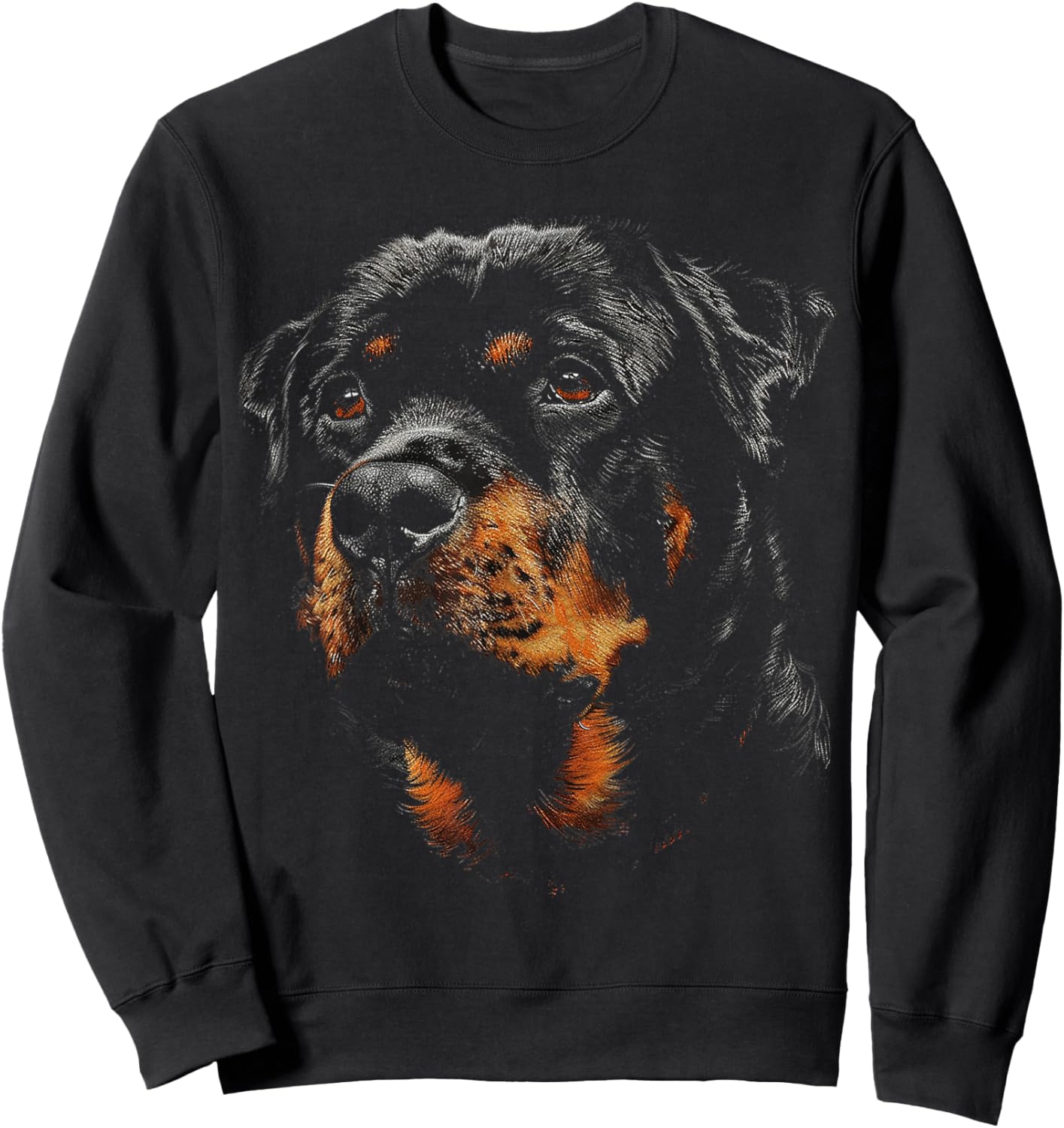 Rottweiler Dog Graphic Pet Illustration Rottweiler Men Women Kids Sweatshirt - Sweatshirt | Black