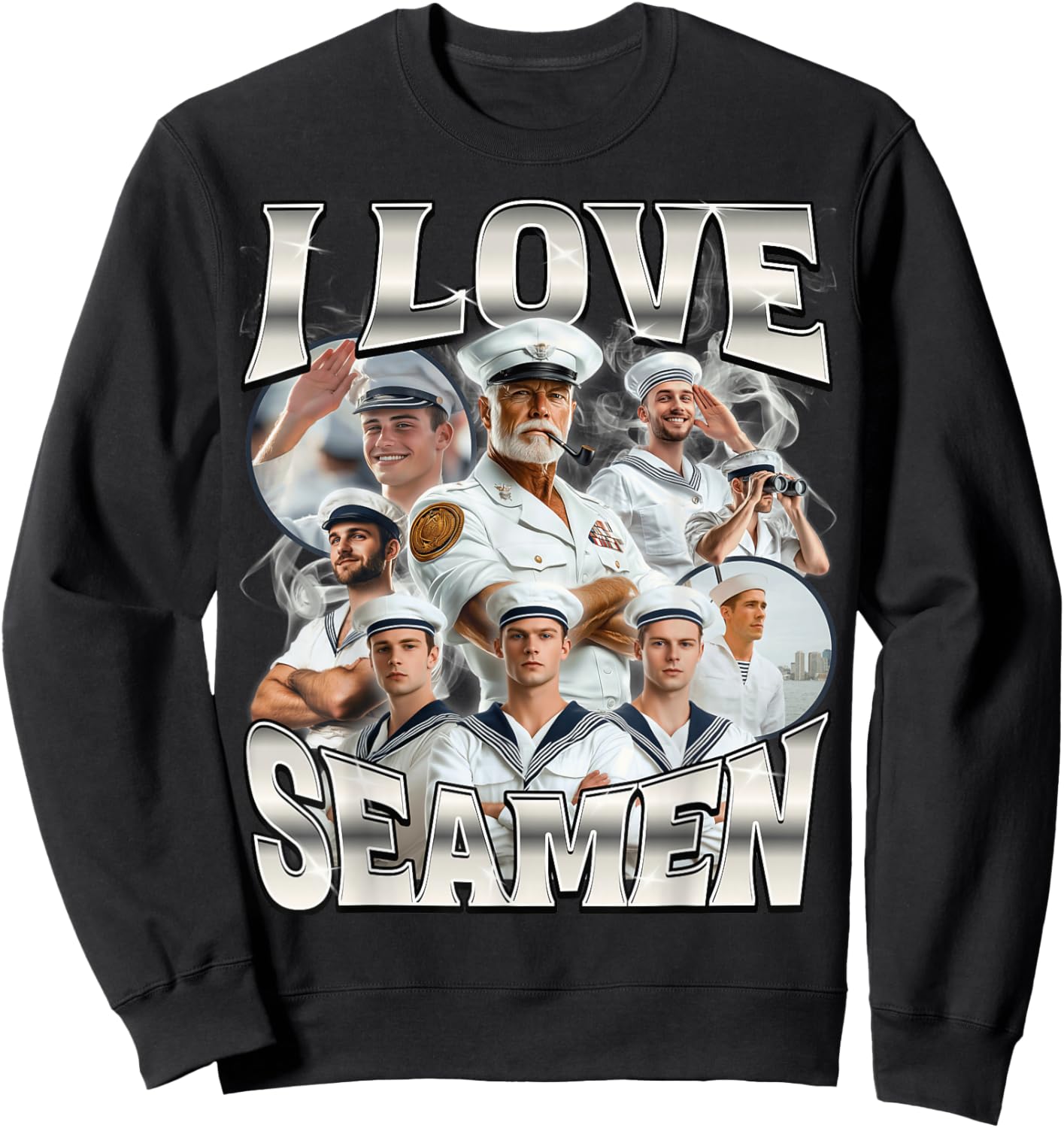 I Love Seamen Sweatshirt - Sweatshirt | Black