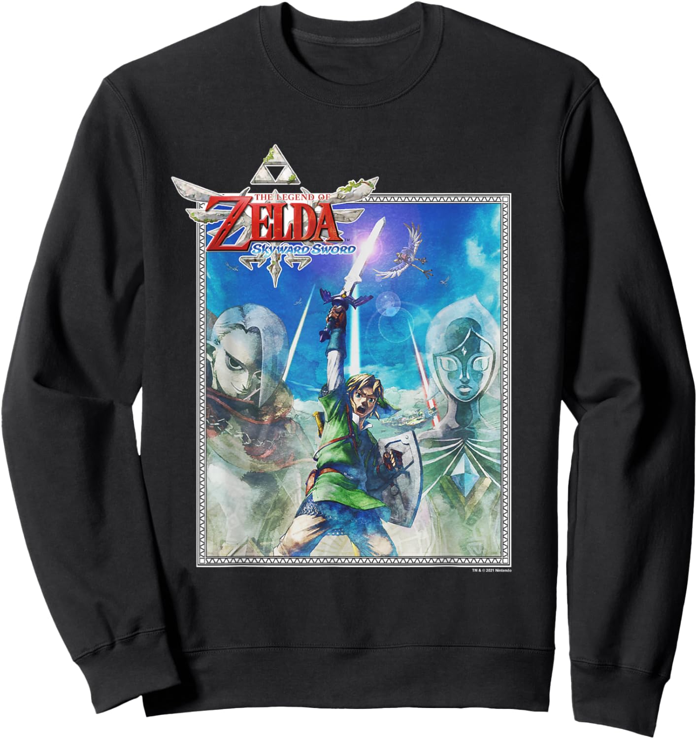 The Legend of Zelda The Skyward Sword Hyrule Poster Sweatshirt - Sweatshirt | Black