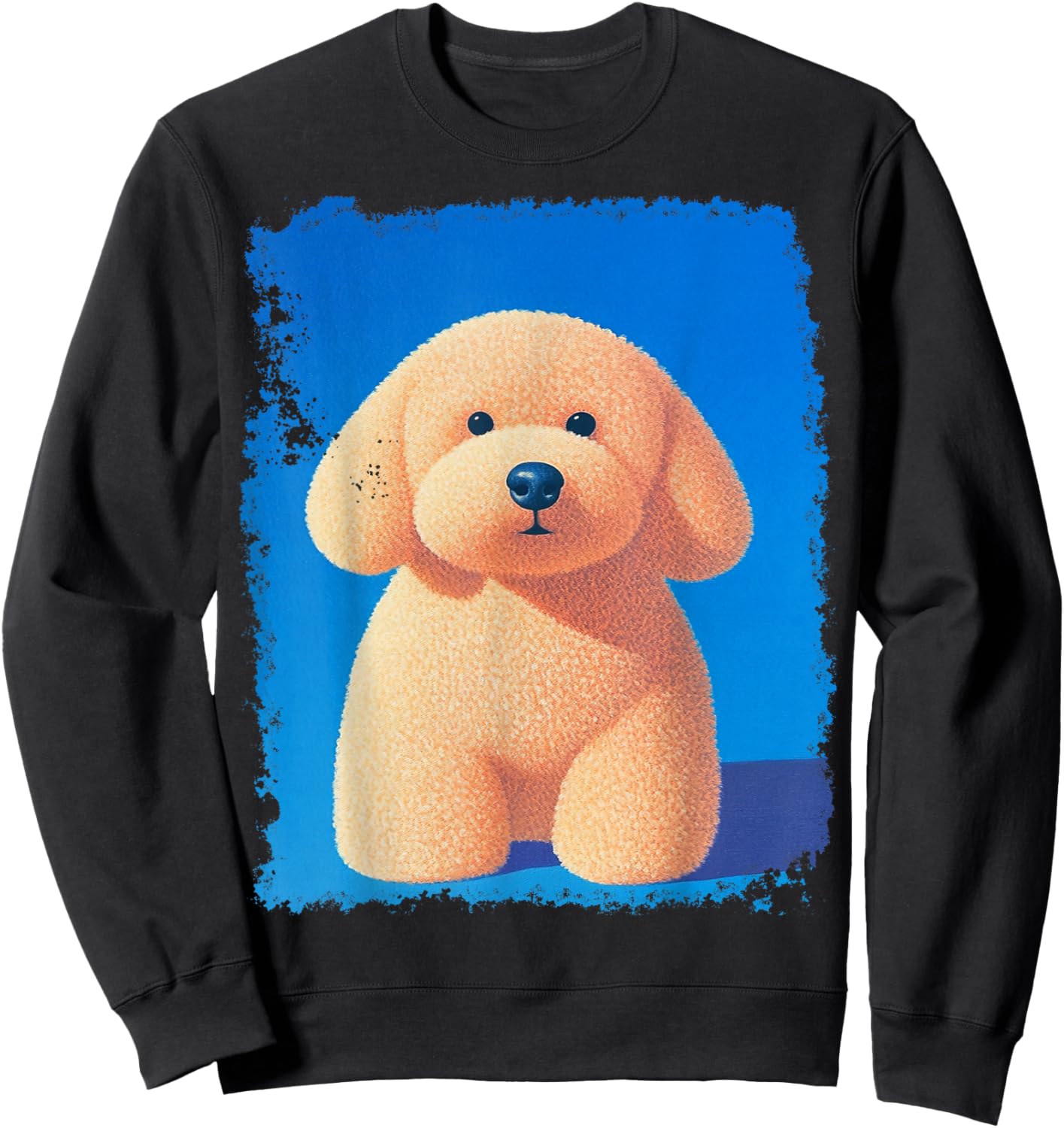 Pop Art Cute Toy Poodle Dog Sweatshirt - Sweatshirt | Black