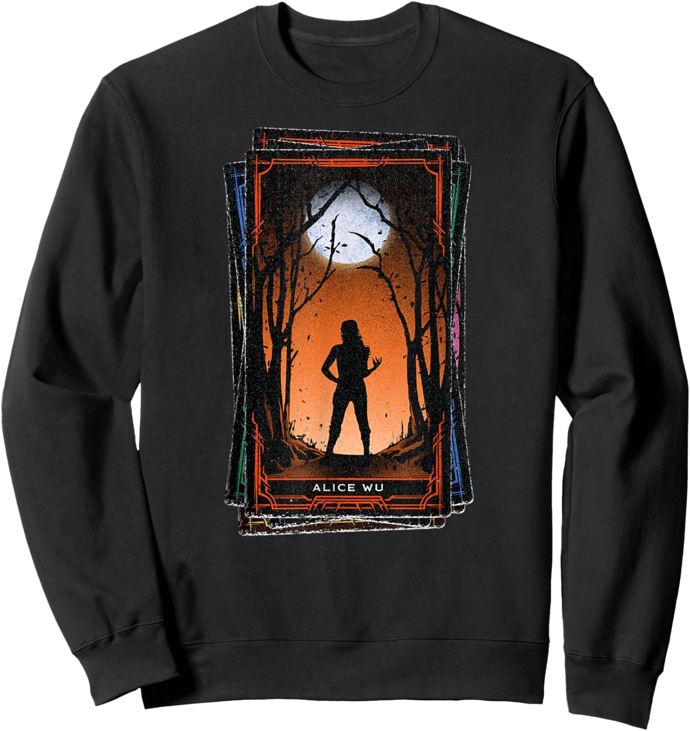 Marvel Agatha All Along Disney+ Alice Wu Tarot Card Sweatshirt - Sweatshirt | Black