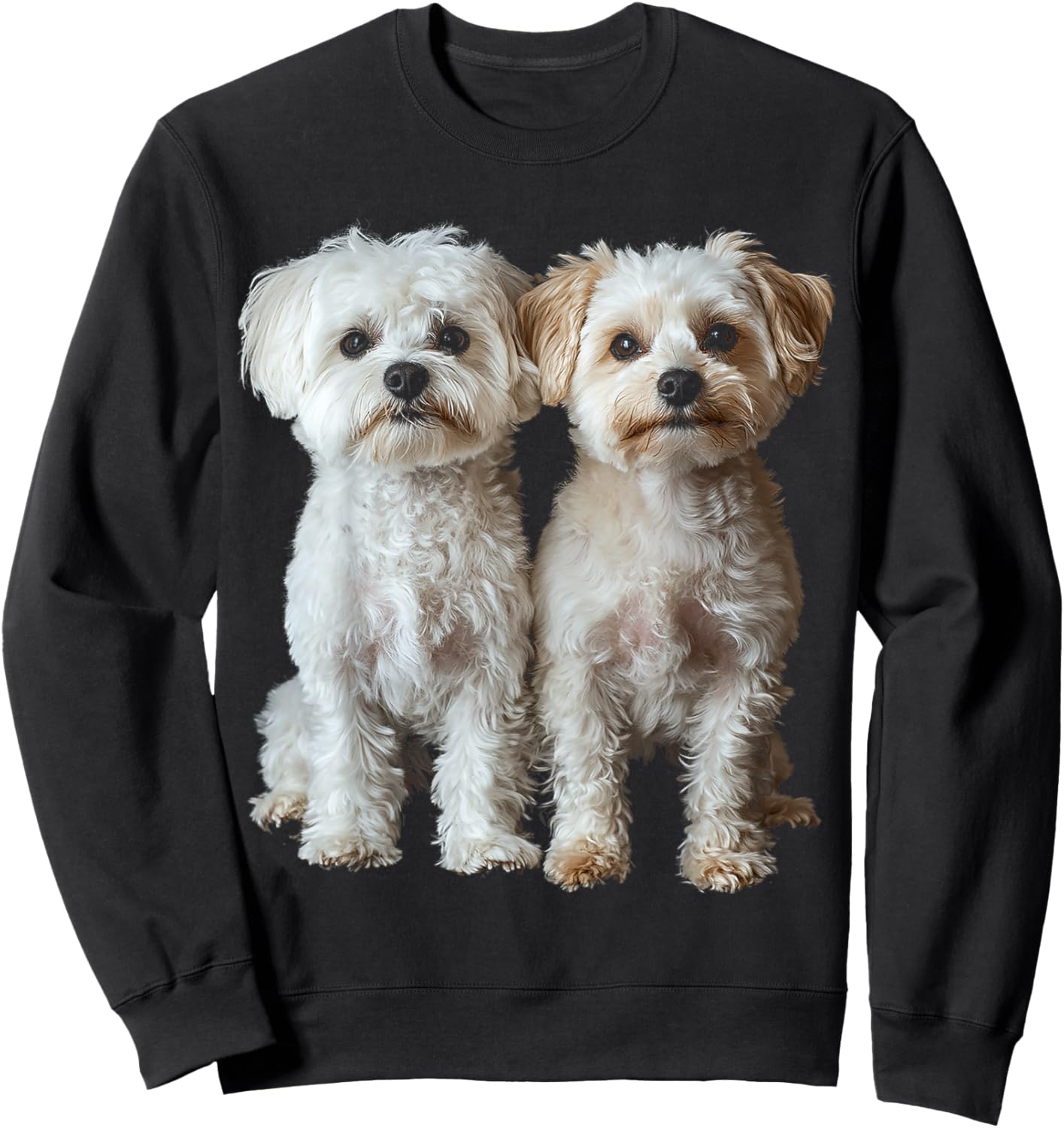 Maltipoo Dog Motif Pet Artwork Maltipoo Men Women Kids Sweatshirt - Sweatshirt | Black