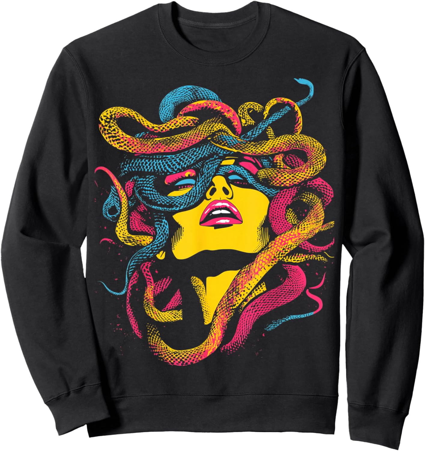 Vintage Medusa Occult Grunge Art Gothic Sweatshirt - Sweatshirt | Black