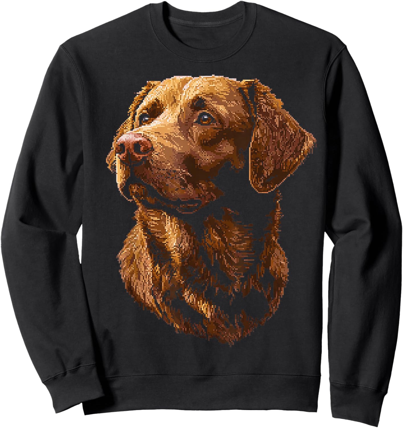 Chesapeake Bay Retriever Dog Graphic Pet Artwork Men Women Kids Sweatshirt - Sweatshirt | Black