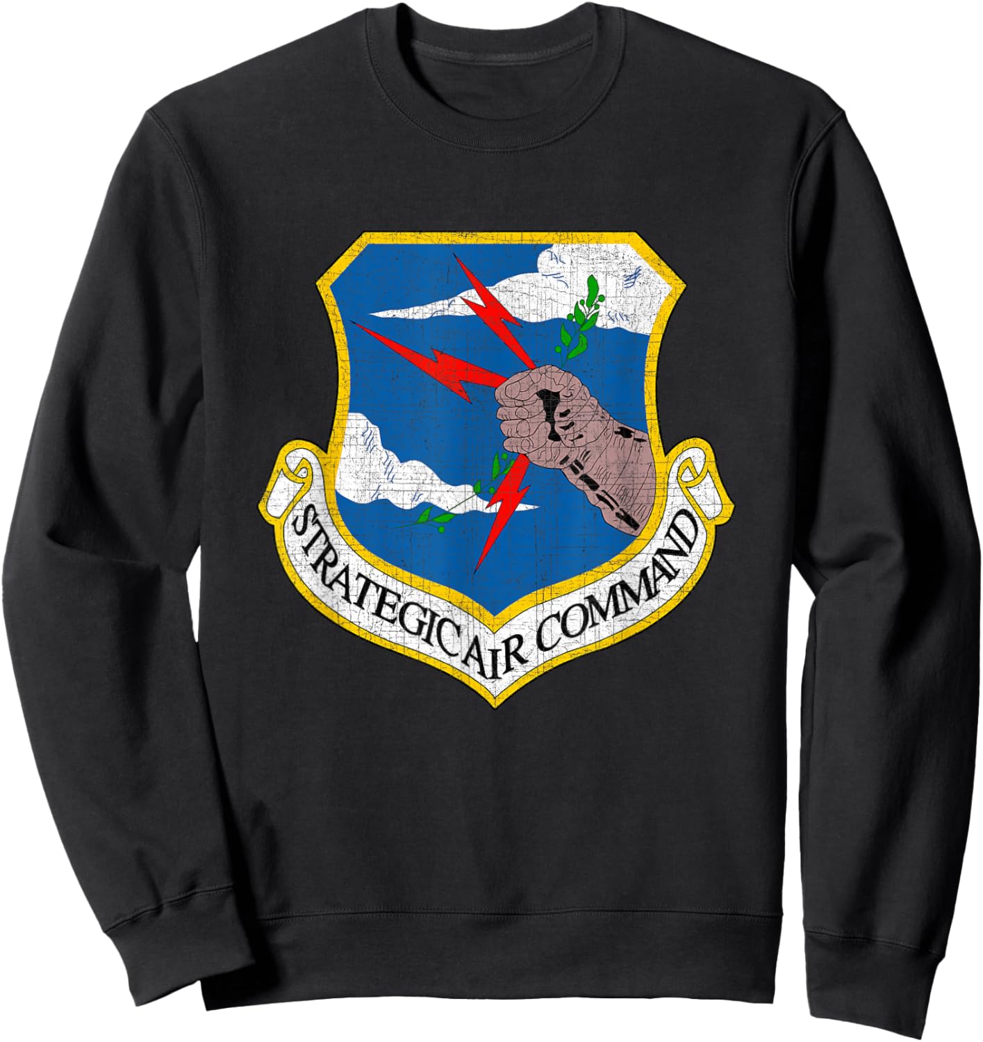 U.S.A.F Strategic Air Command SAC Veteran Vintage Gifts Sweatshirt - Sweatshirt | Black