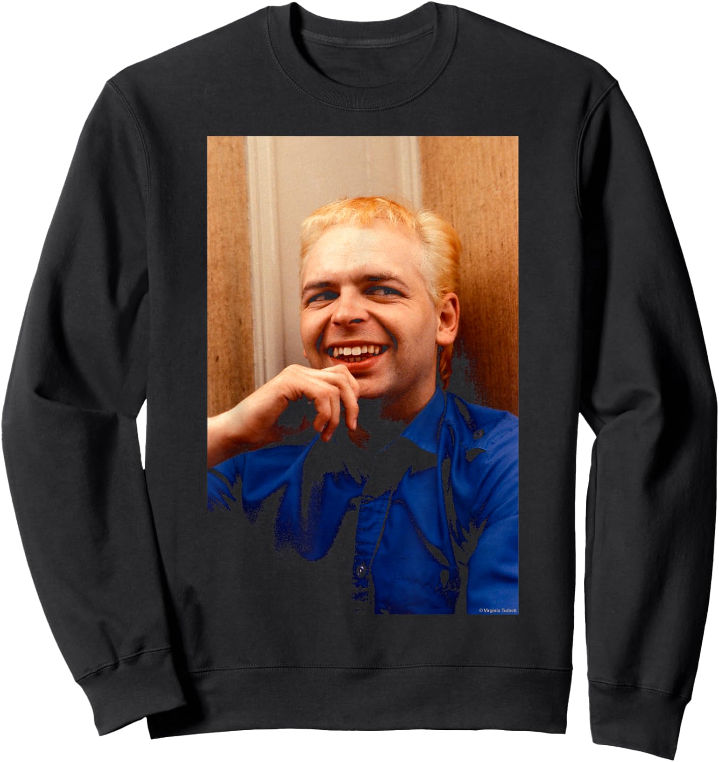 New Wave Artist Gary Numan By Virgina Turbett Sweatshirt - Sweatshirt | Black