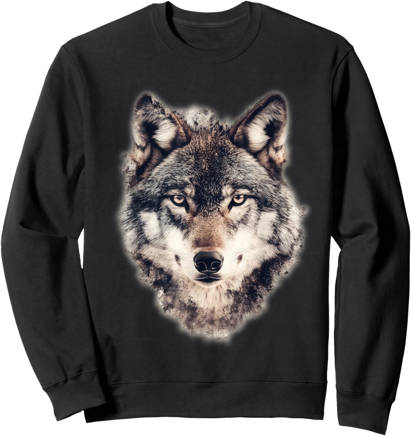Wolf Graphic Sweatshirt - Sweatshirt | Black