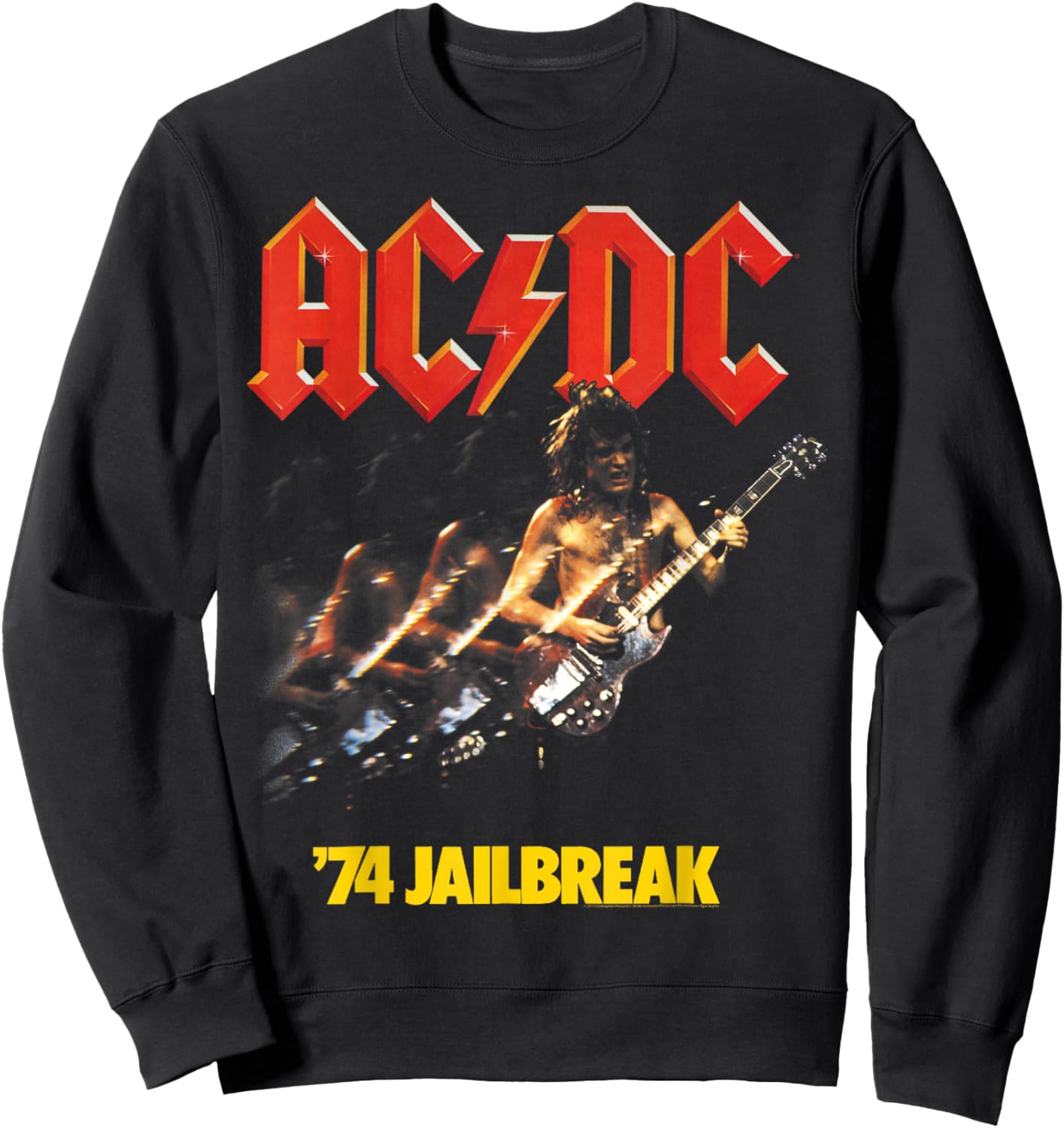 AC/DC - '74 Jailbreak Sweatshirt - Sweatshirt | Black