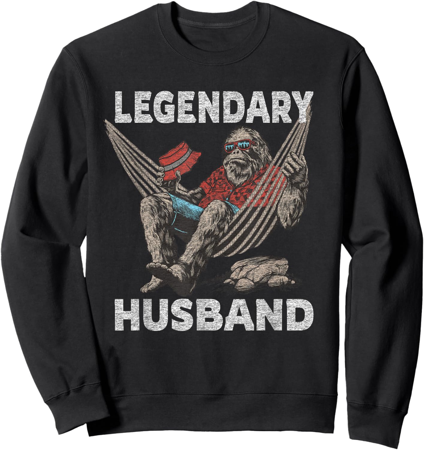 Funny Husband Legendary Saying Sweatshirt - Sweatshirt | Black