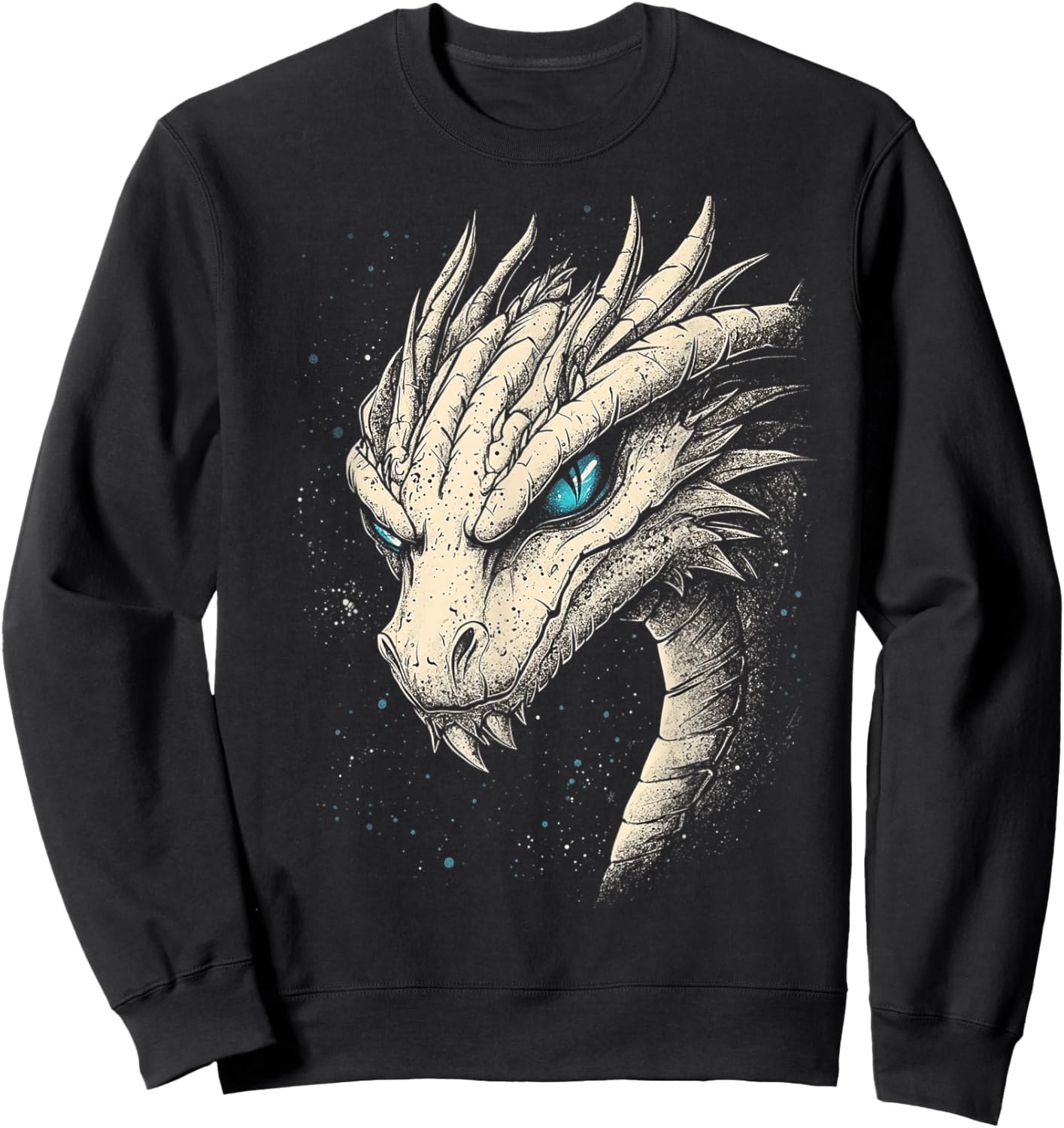 Wyrm Dragon Graphic Mythical Artwork Wyrm Dragon Sweatshirt - Sweatshirt | Black