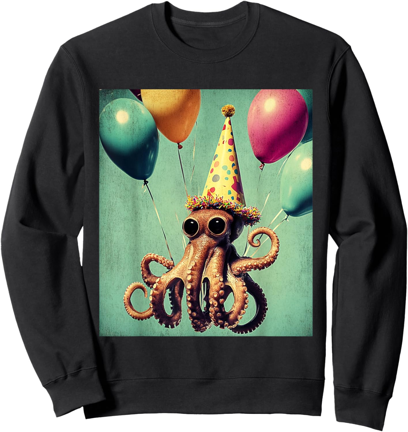 Kids Black Cartoon Sweatshirt - Sweatshirt | Black