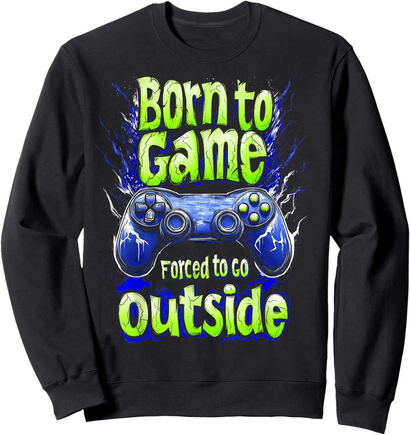 Funny Gaming for Kids Boys Teens Video Gamer Sweatshirt - Sweatshirt | Black