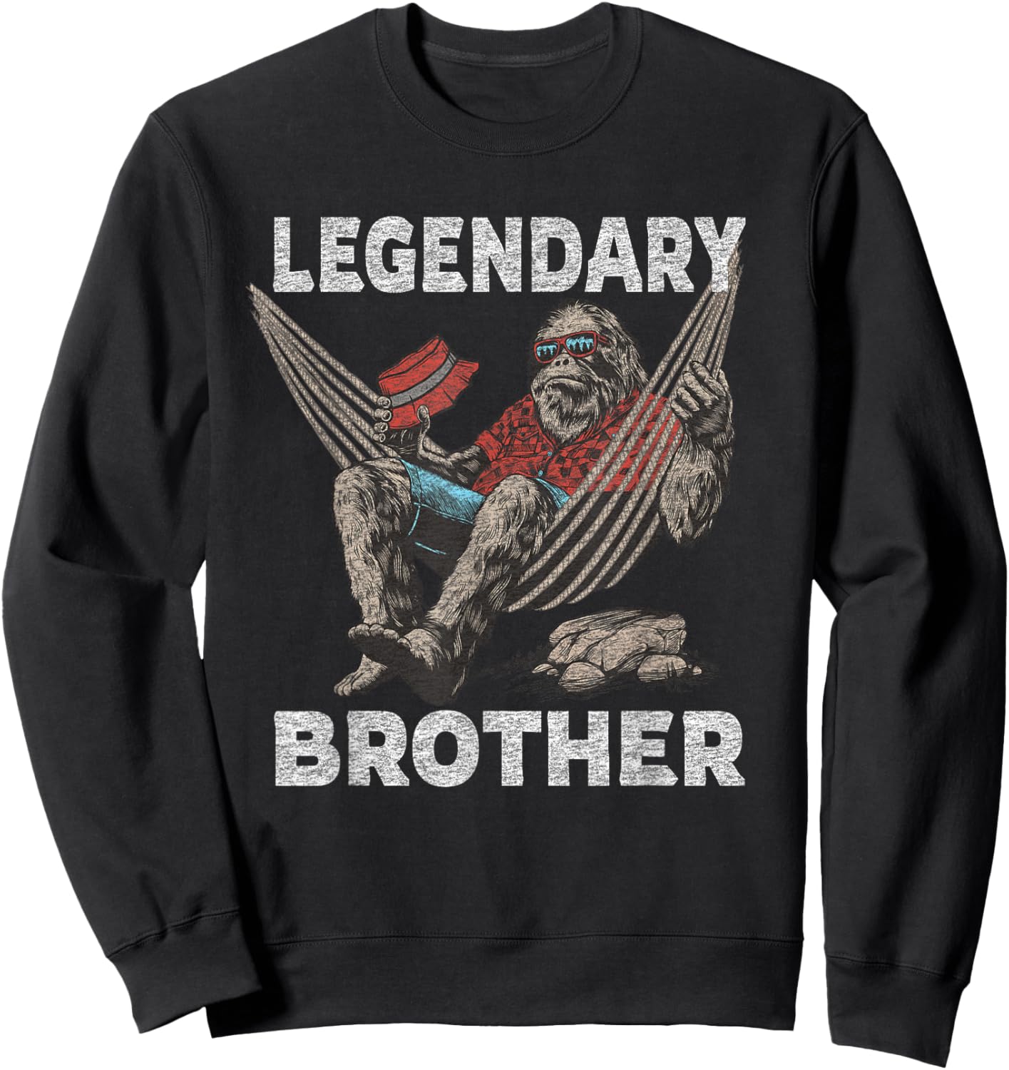 Funny Brother Legendary Saying Sweatshirt - Sweatshirt | Black