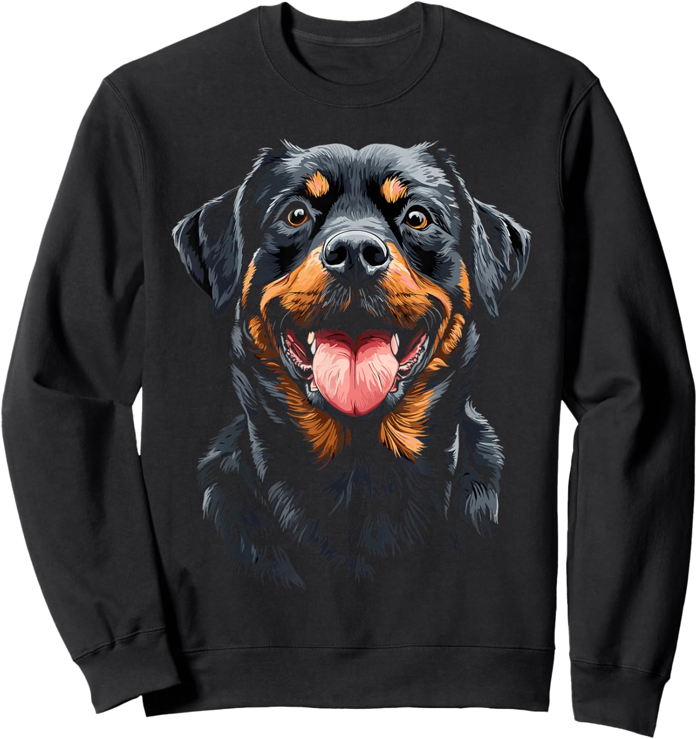 Rottweiler Face Sweatshirt - Sweatshirt | Black