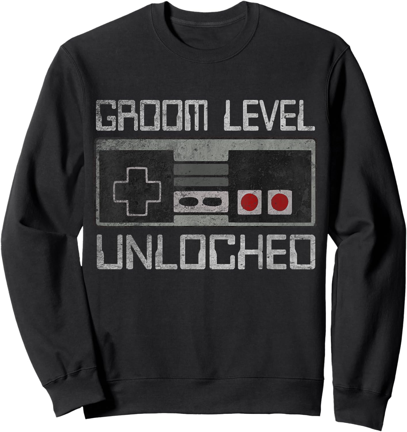 Groom Bachelor Party For Gamer Husband Wedding Groomsmen Sweatshirt - Sweatshirt | Black