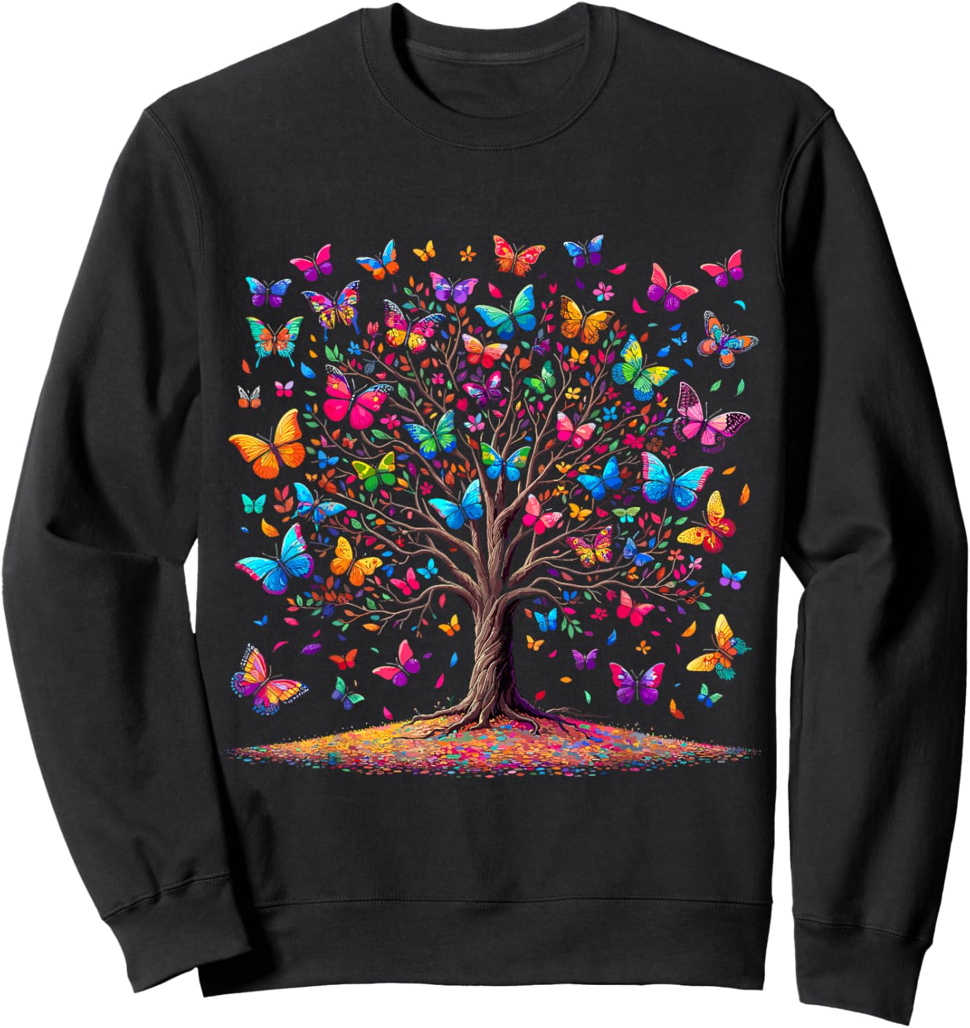 Butterfly Tree Sweatshirt - Sweatshirt | Black