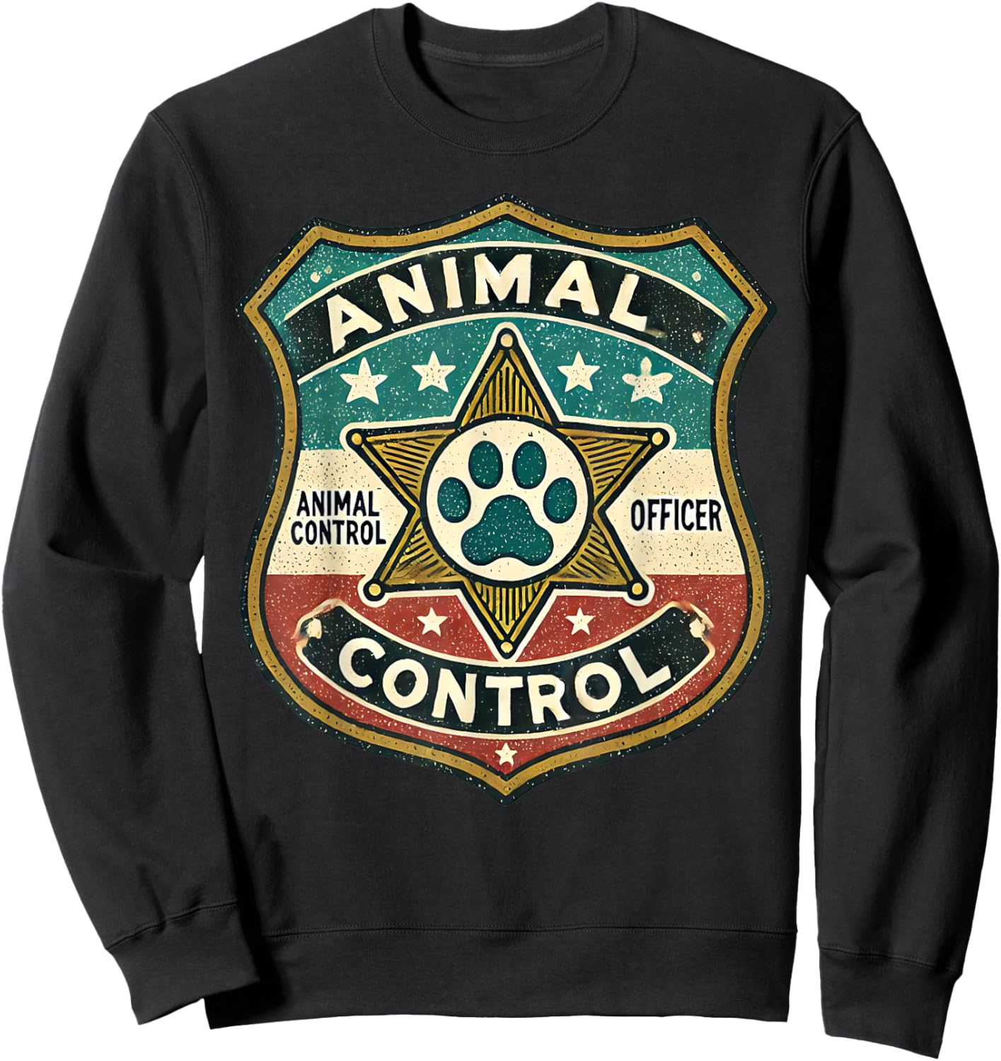 Animal Control Officer Cute Public Safety Uniform Pet Patrol Sweatshirt - Sweatshirt | Black