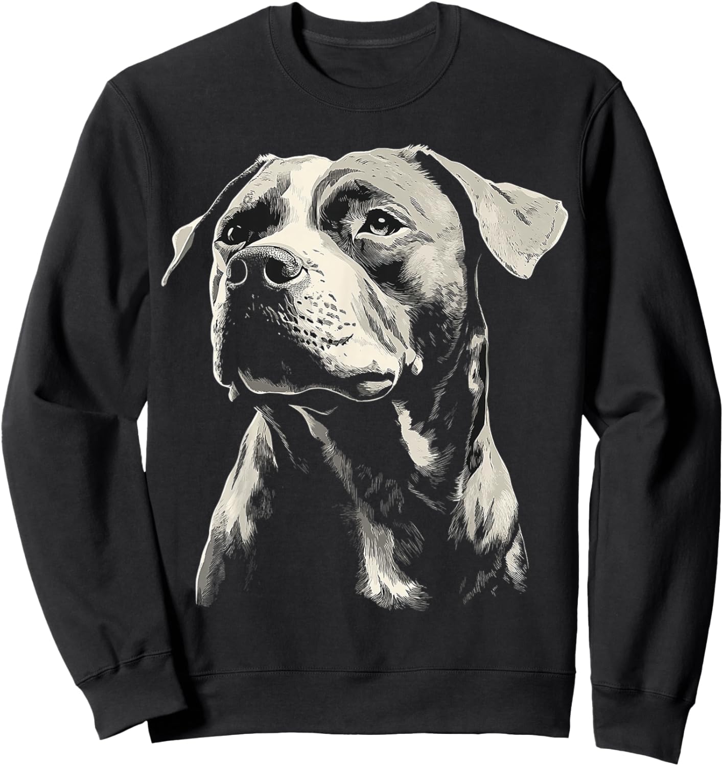 American Bully Dog Graphic Pet Art American Bully Sweatshirt - Sweatshirt | Black
