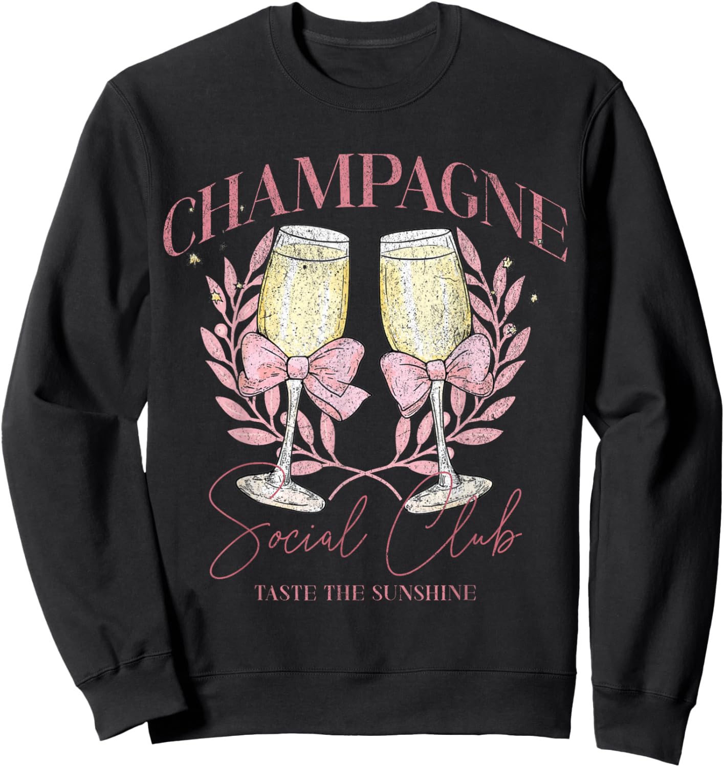 Champagne Social Club Taste The Sunshine Sweatshirt - Sweatshirt | Black