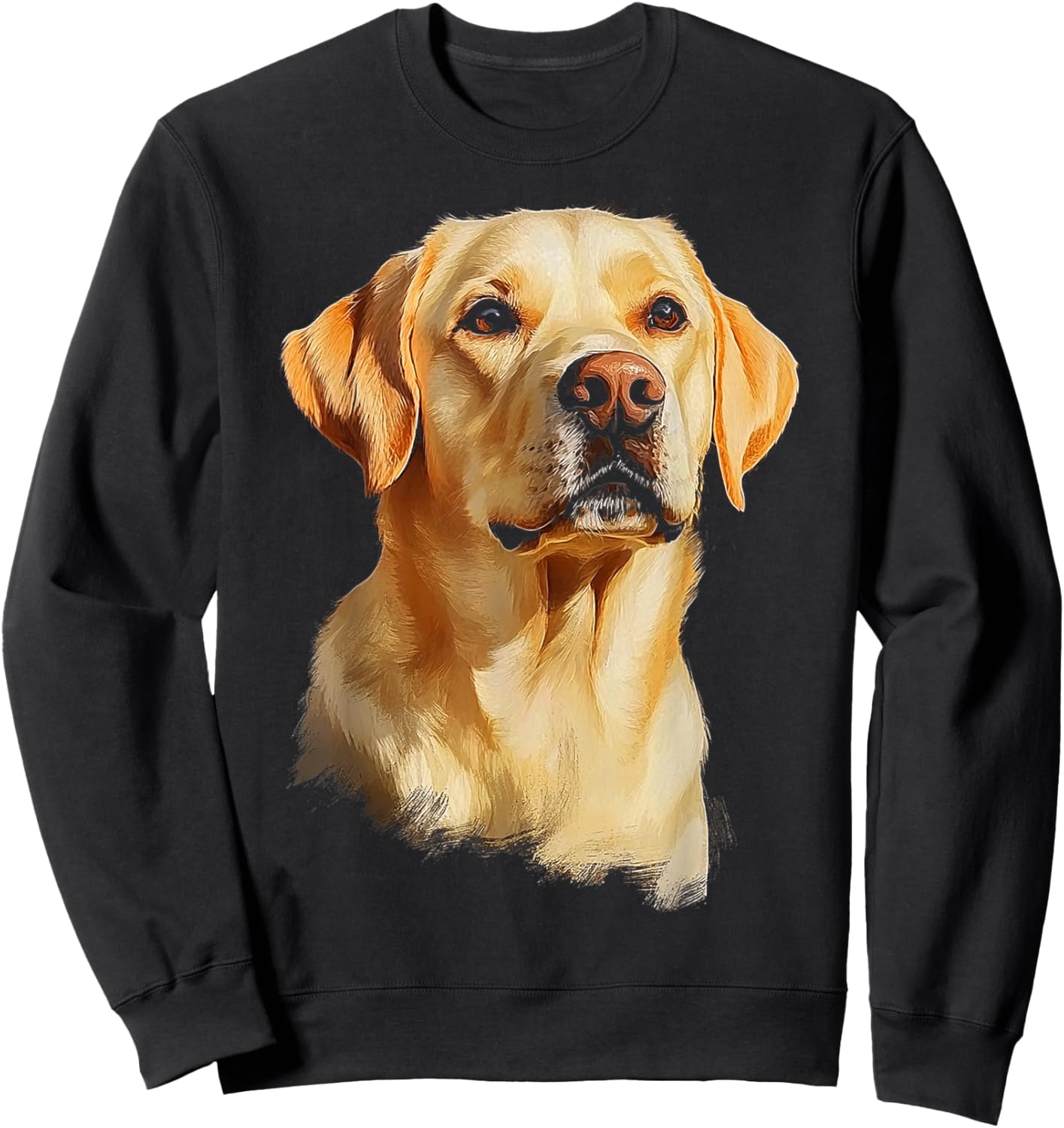 Labrador Retriever Dog Motif Pet Labrador Retriever Sweatshirt - Sweatshirt | Black