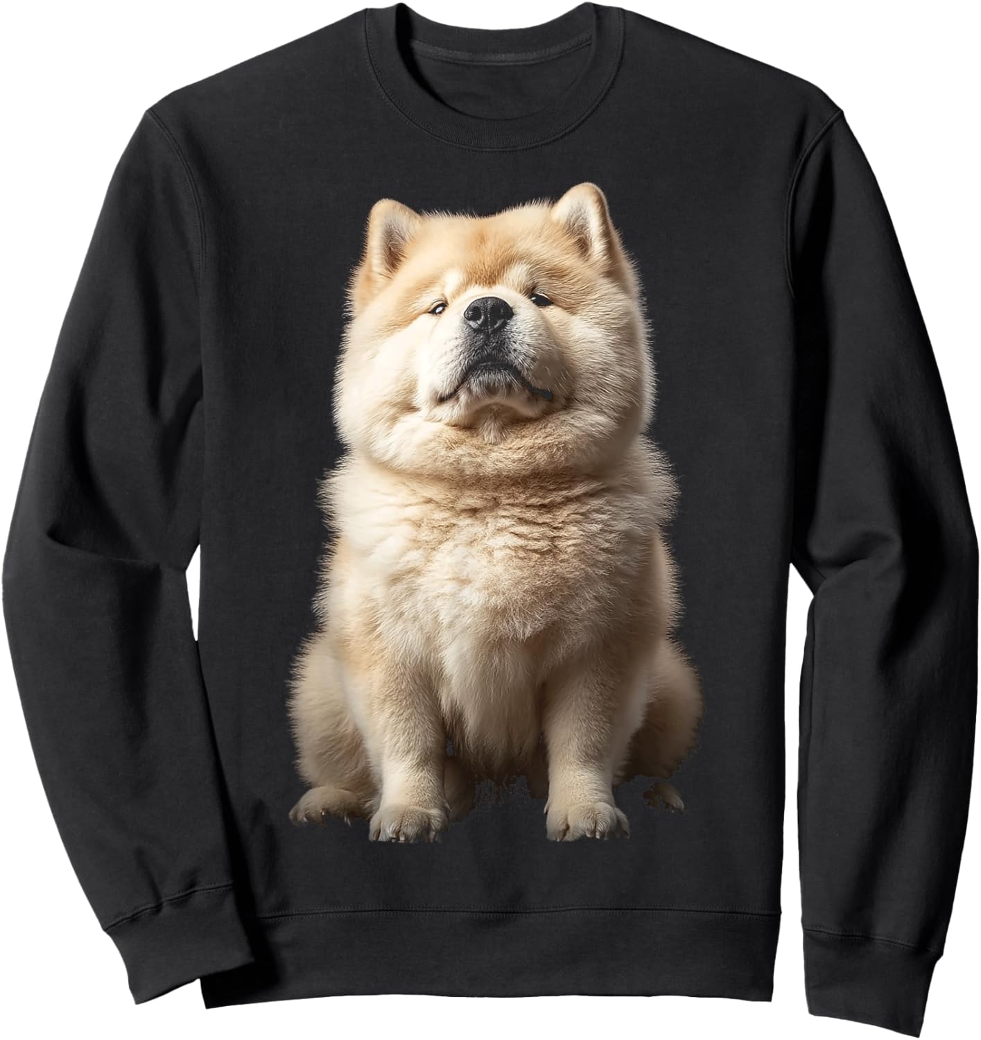 Chow Chow Dog Motif Pet Art Blue Eyes Chow Chow Women Kids Sweatshirt - Sweatshirt | Black