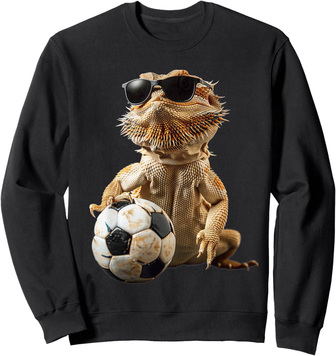 Bearded Dragon Soccer Sweatshirt - Sweatshirt | Black