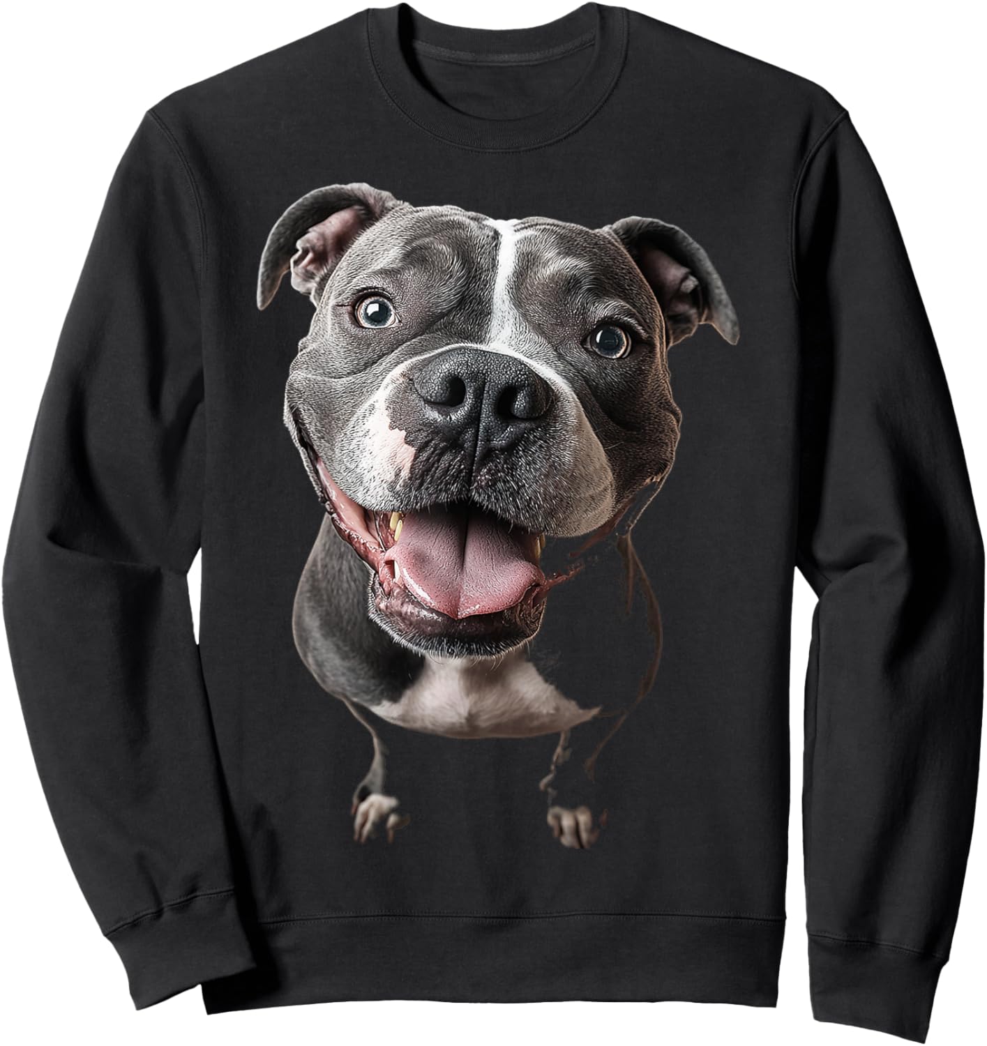 American Bully Dog Graphic Pet Artwork American Bully Sweatshirt - Sweatshirt | Black