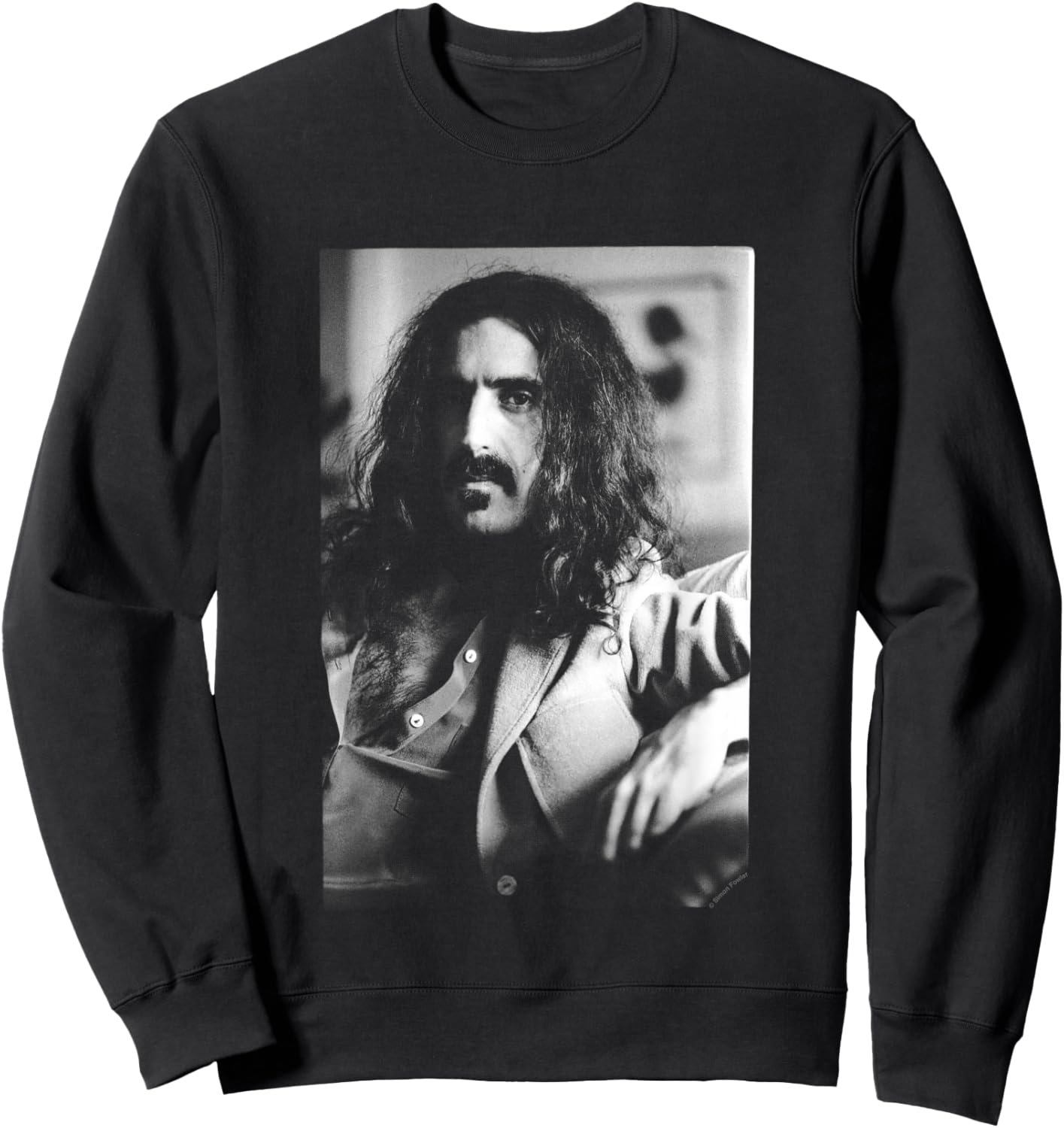 Frank Zappa London Photo Shoot by Simon Fowler Sweatshirt - Sweatshirt | Black