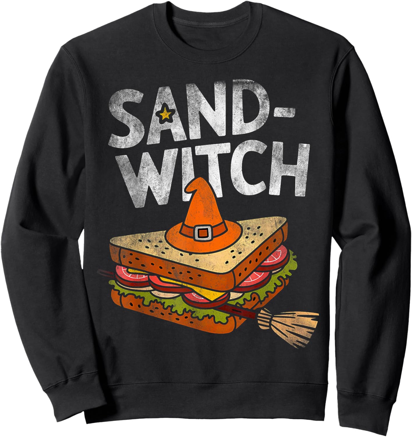 Sand-wich costume Sandwitch halloween witch sand-witches Sweatshirt - Sweatshirt | Black