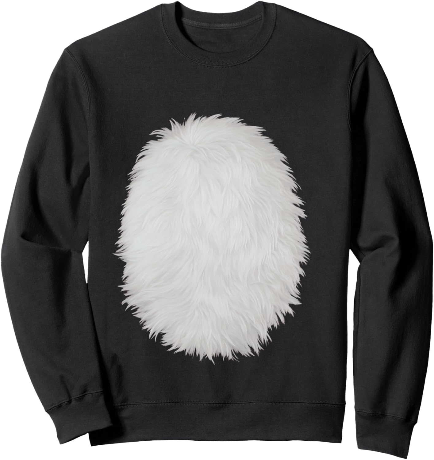 White Belly Costume DIY Cosplay Panda Bear Cat Skunk Deer Sweatshirt - Sweatshirt | Black