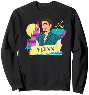Disney Tangled Retro ’90s Couples Matching His Flynn Rider Sweatshirt - Sweatshirt | Black