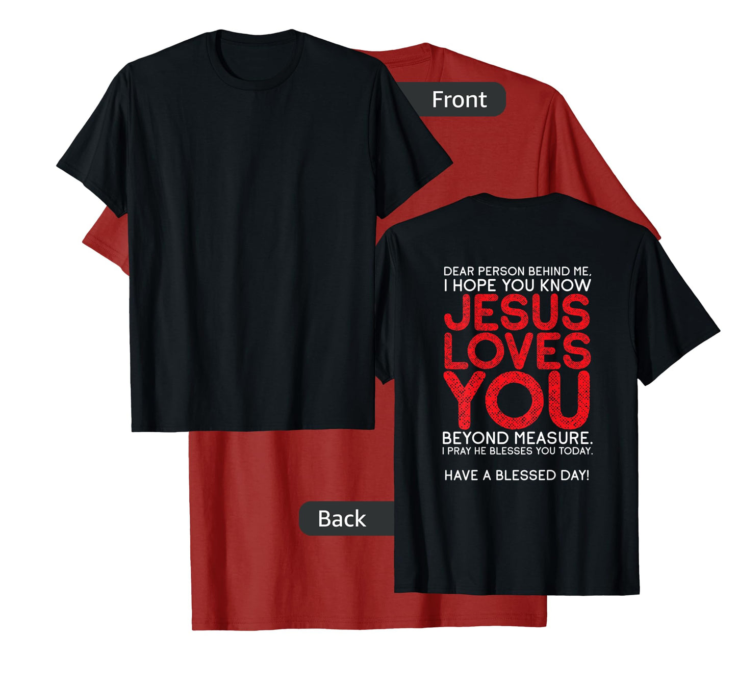 Christianity Jesus Loves You Jesus Christ God Church T-Shirt