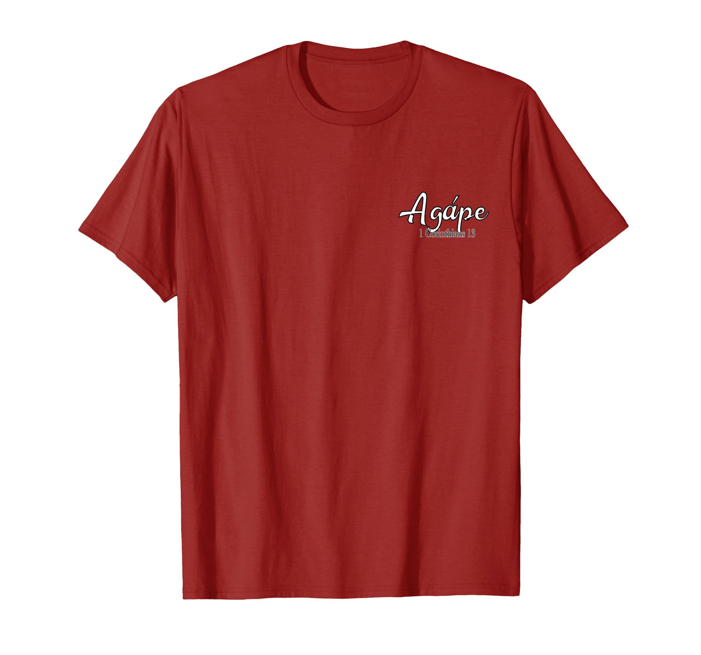Agape Greek Word for Love Christian Verse 1 Corinthians T-Shirt