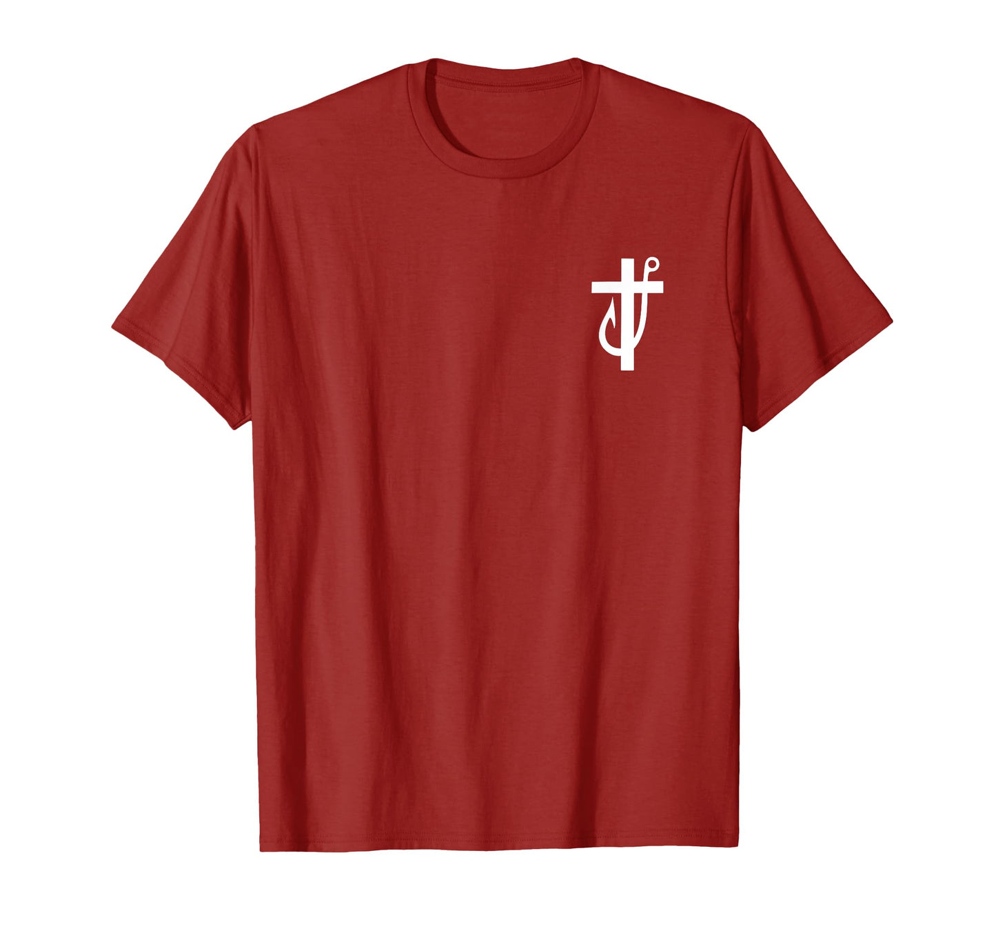 Jesus Made Me A Fisherman Christian Cross (2 Sided) T-Shirt