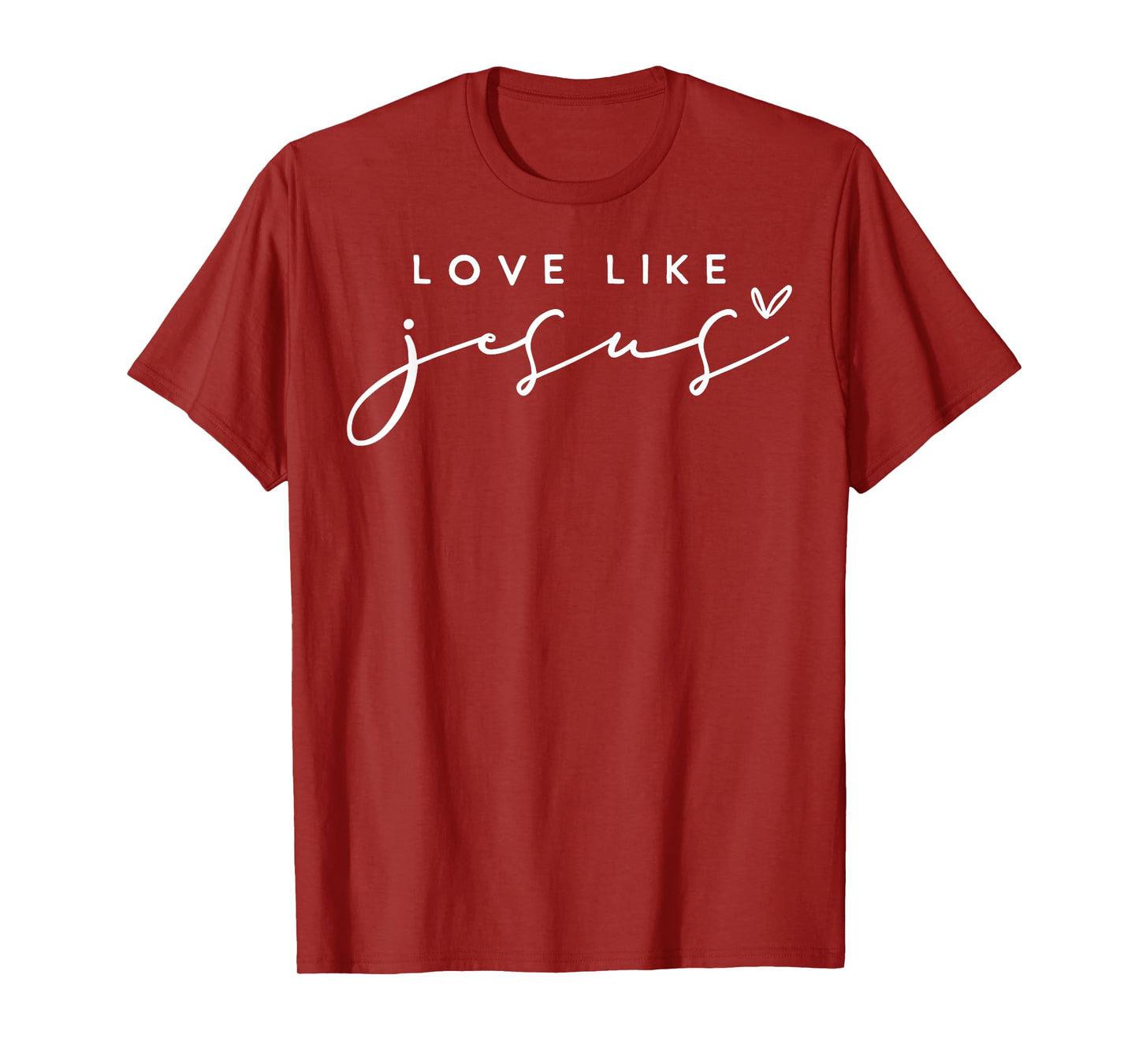 Christian Love Like Jesus Merry Christmas Womens Girls Kids T-Shirt
