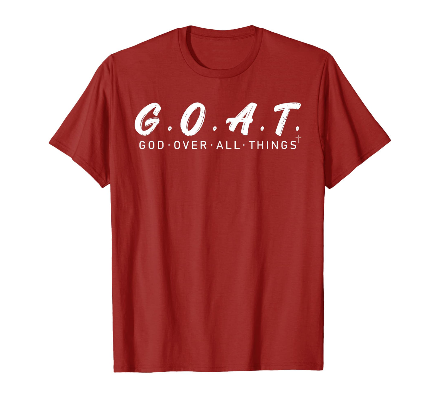 G.O.A.T God Over All Thing Black And White T-Shirt