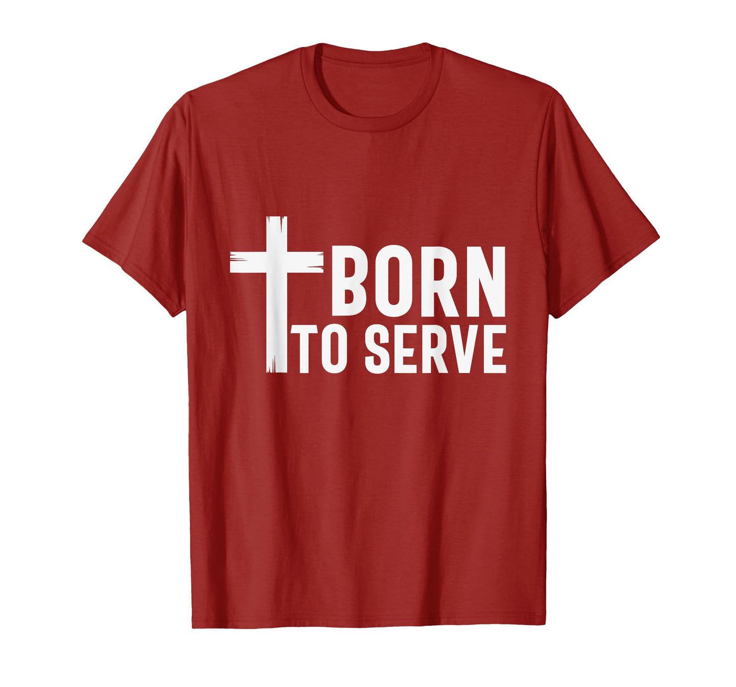 Retro Born To Serve Jesus My God Lord Savior Christian Faith T-Shirt