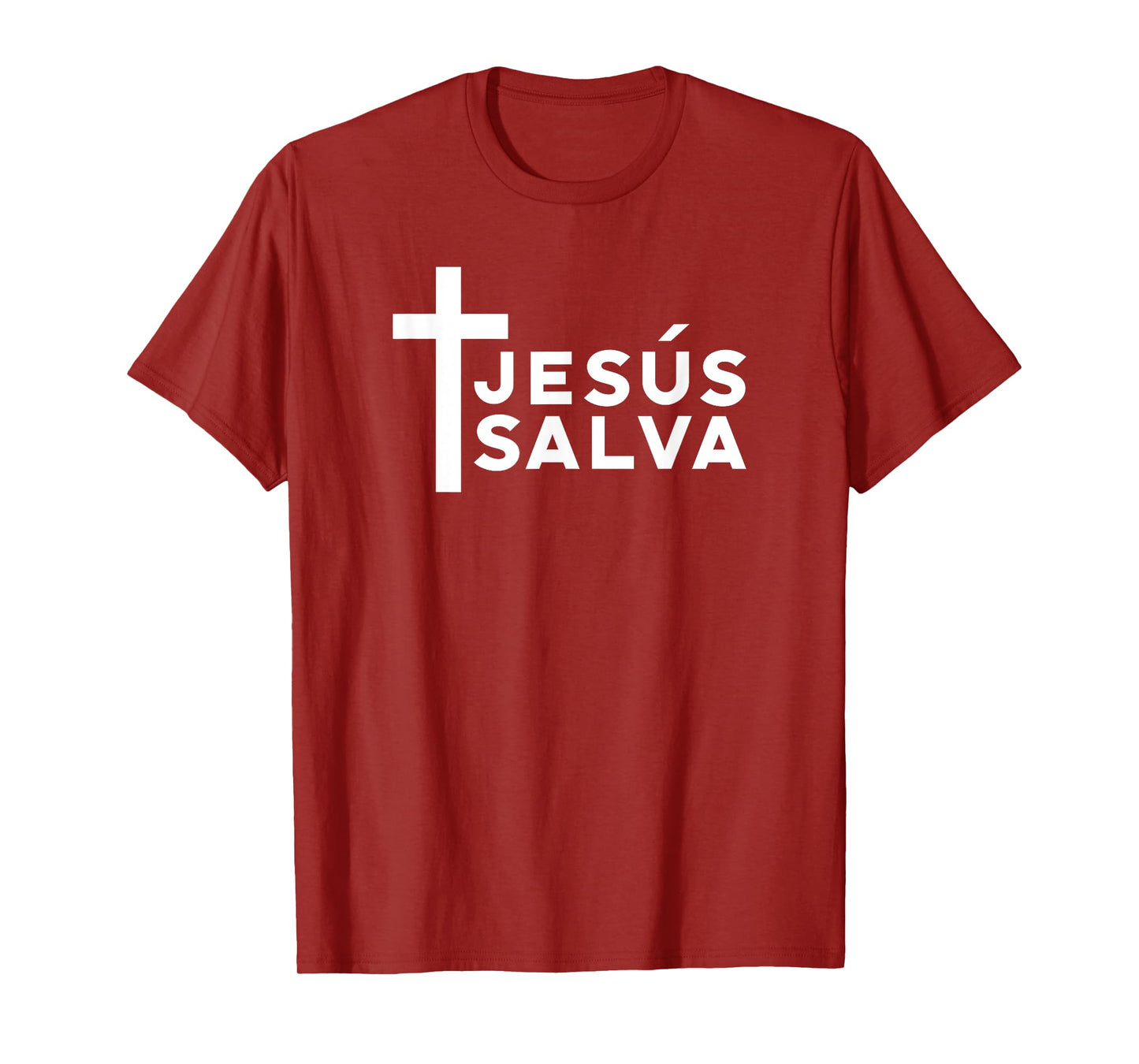 Jesus Saves Minimal Christian Spanish Language T-Shirt