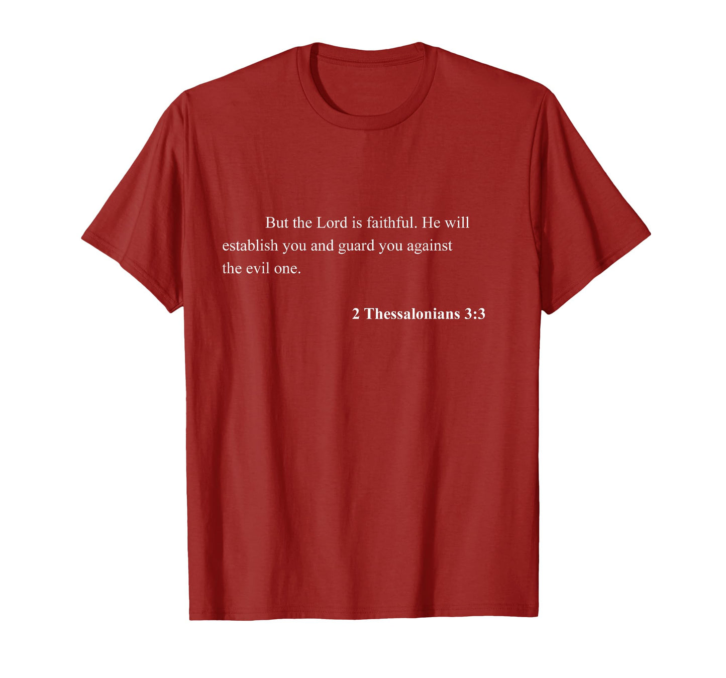 Bible Verse 2 Thessalonians 3:3 Christian Jesus Psalm T-Shirt