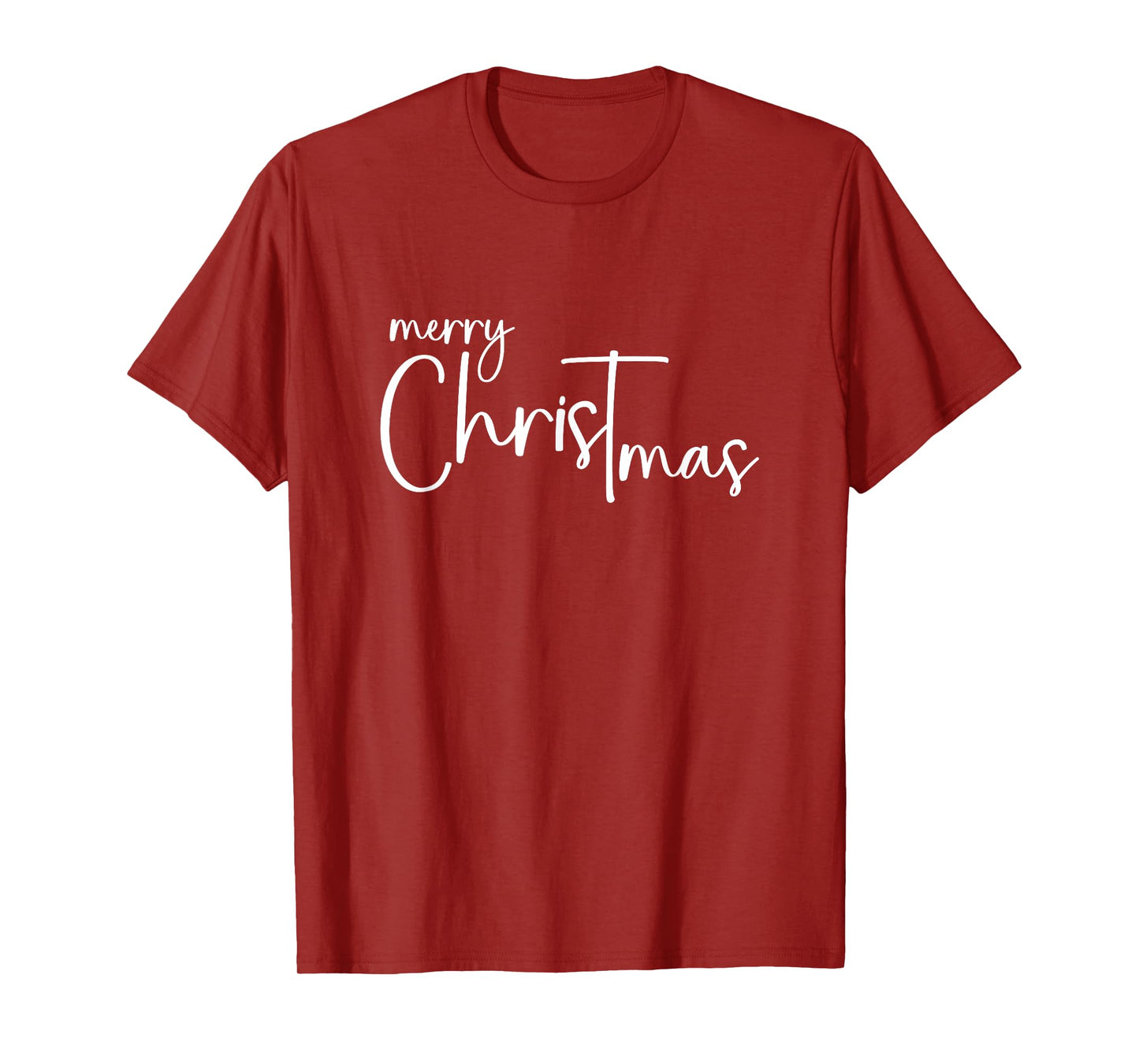 Merry Christ Mas Christmas Begins With Christ Xmas T-Shirt